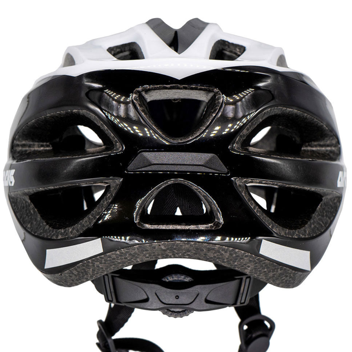 Casco da bicicletta Master RD-10 in bianco e nero e donne