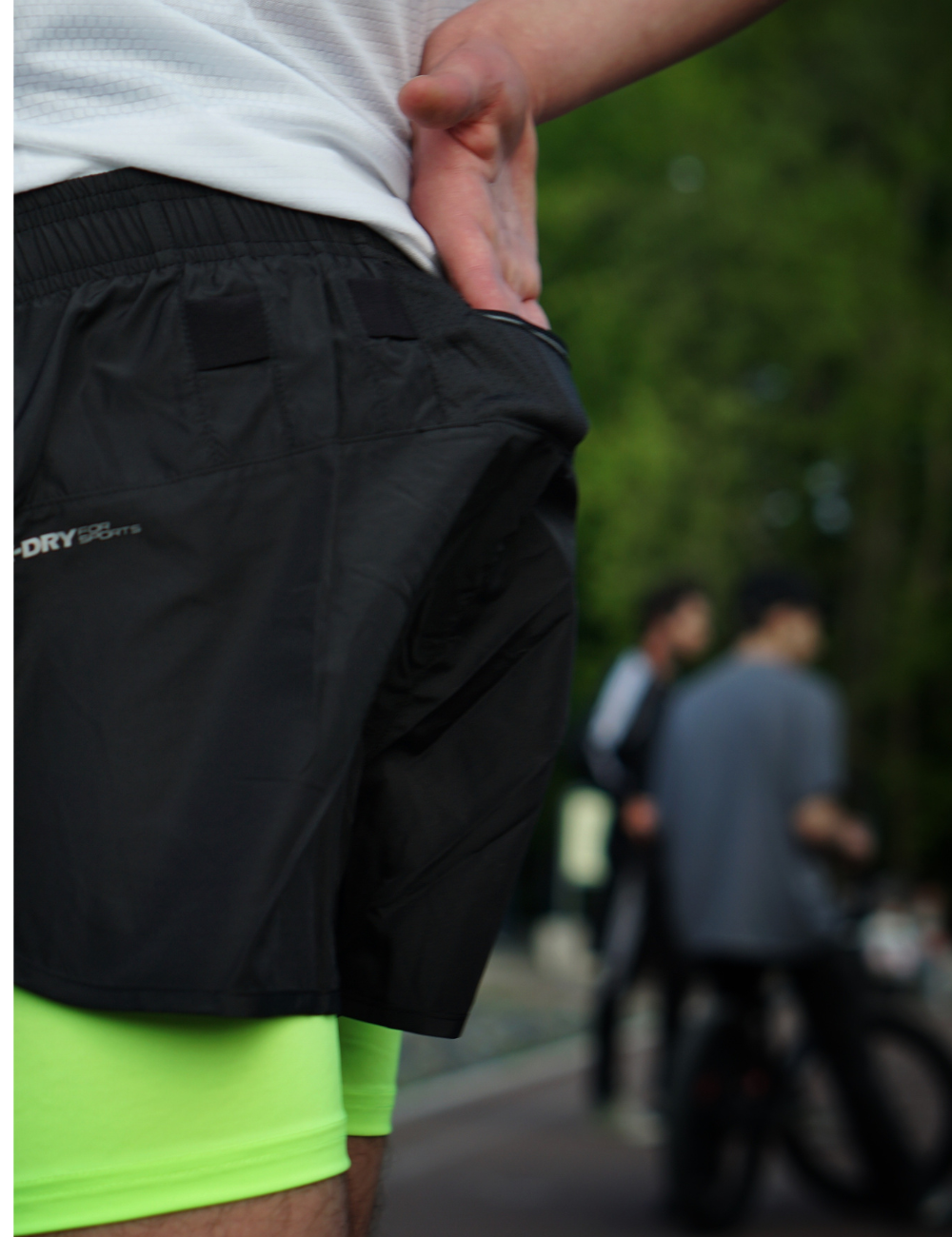 Heren zomerlopend shirt per lijn + hardloopbroek per lijn