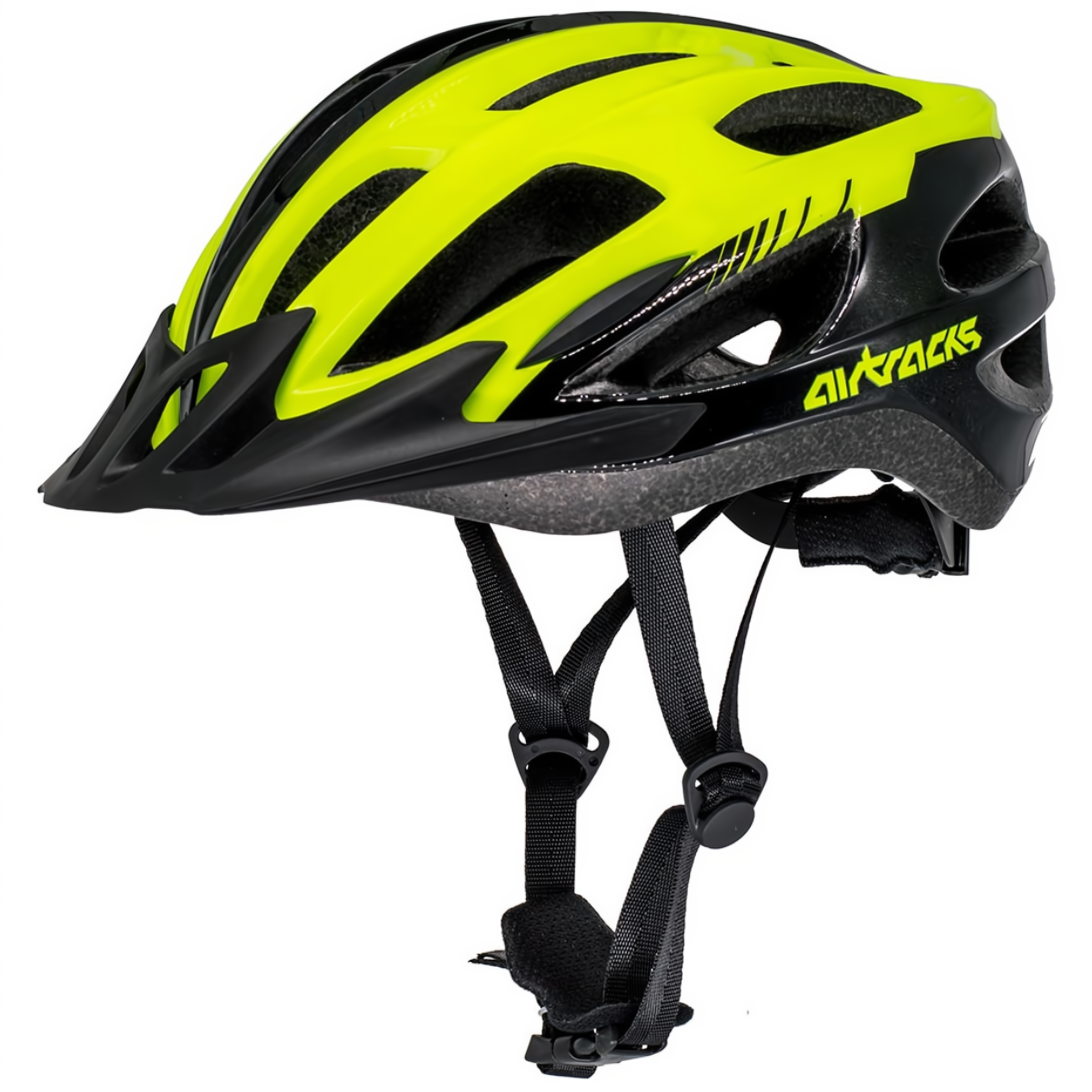 Casco da biciclette Master RD-10 Black-Neon-Men e Women