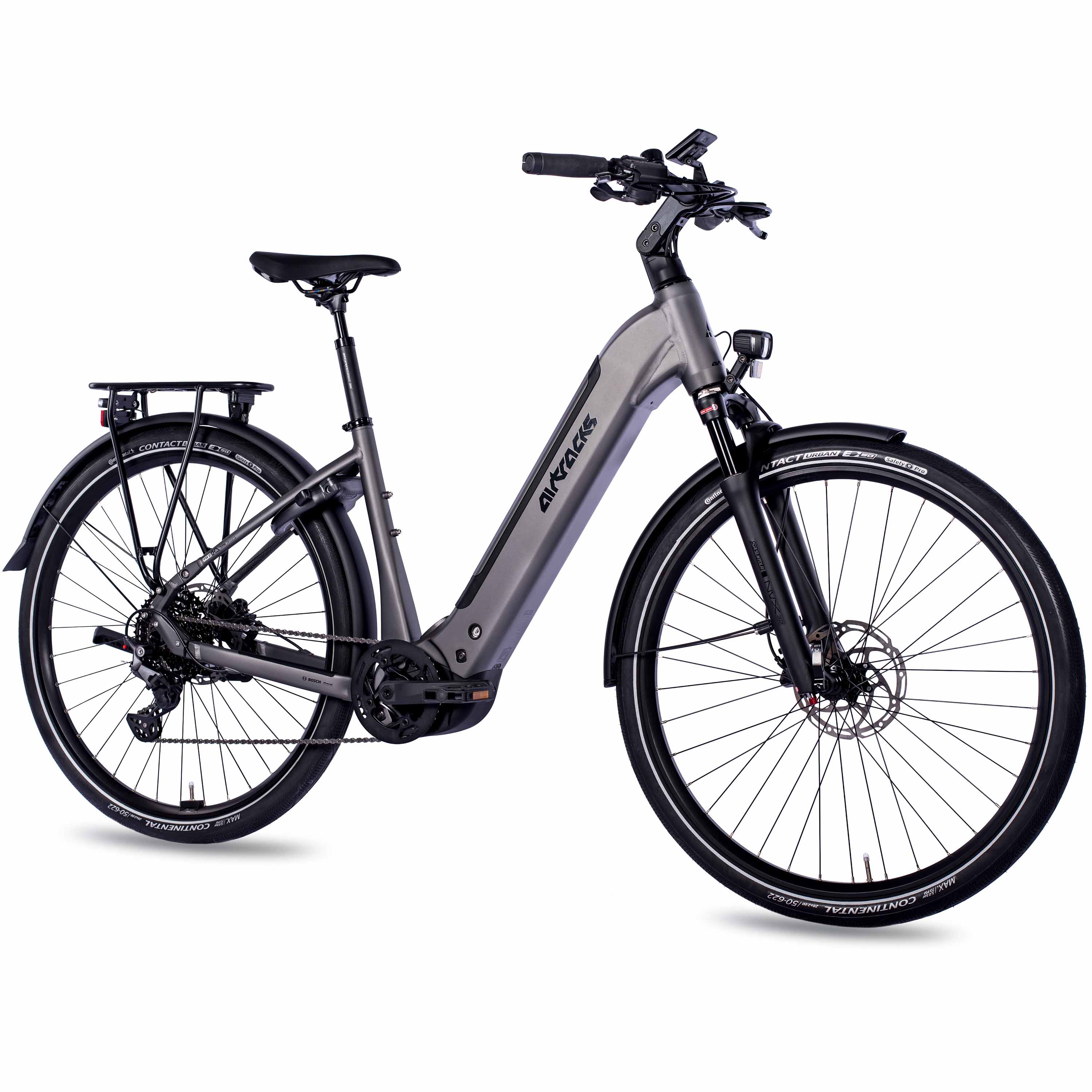 28" Damen E-Bike Trekking Fahrrad LS Wave TERRA TR2 BOSCH Performance Line PX Smart System POWERTUBE 600 Wh 10 x Gang SHIMANO DEORE RD-M5130 SGS Schwarz