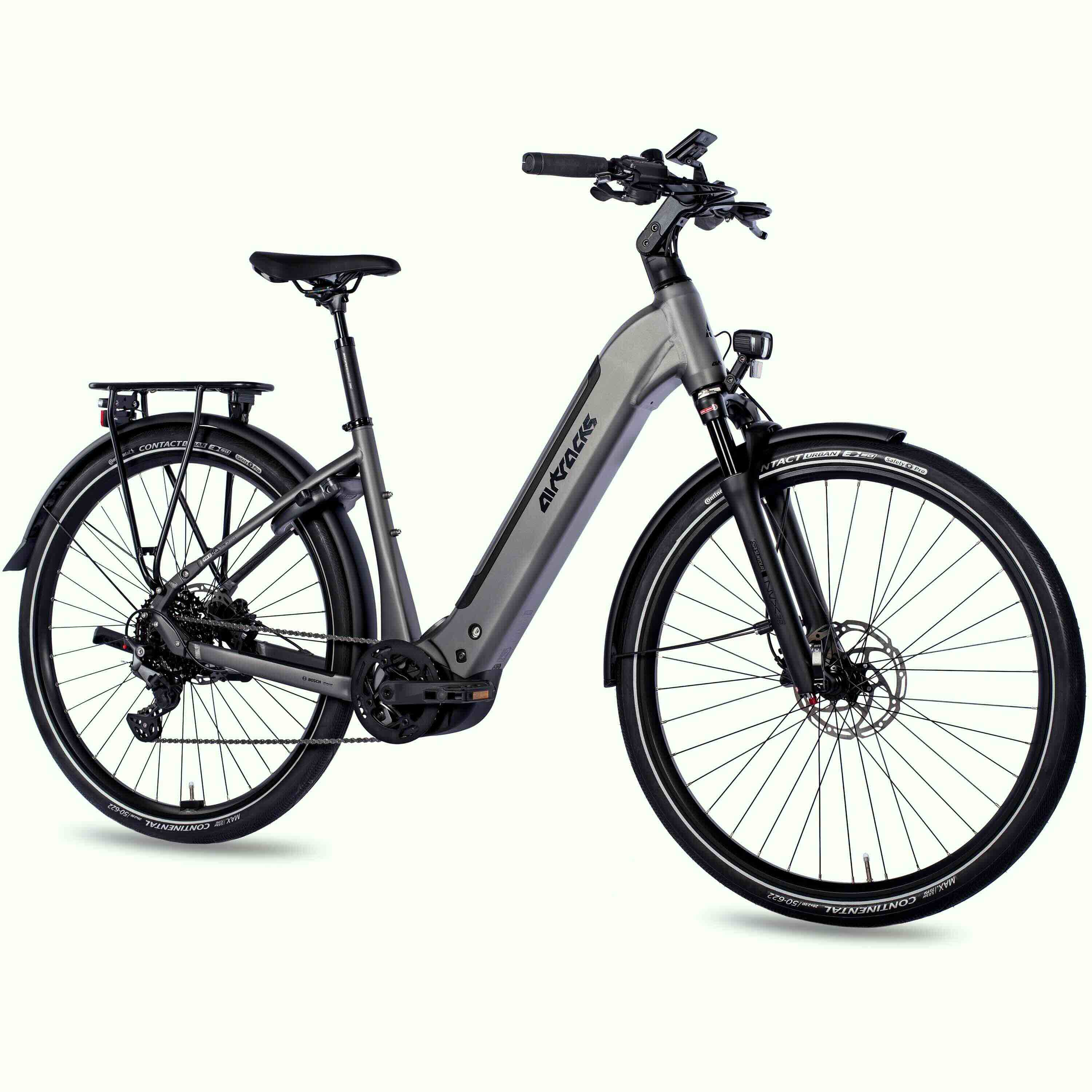 28" Damen E-Bike Trekking Fahrrad LS Wave TERRA TR2 BOSCH Performance Line PX Smart System POWERTUBE 600 Wh 10 x Gang SHIMANO DEORE RD-M5130 SGS Schwarz