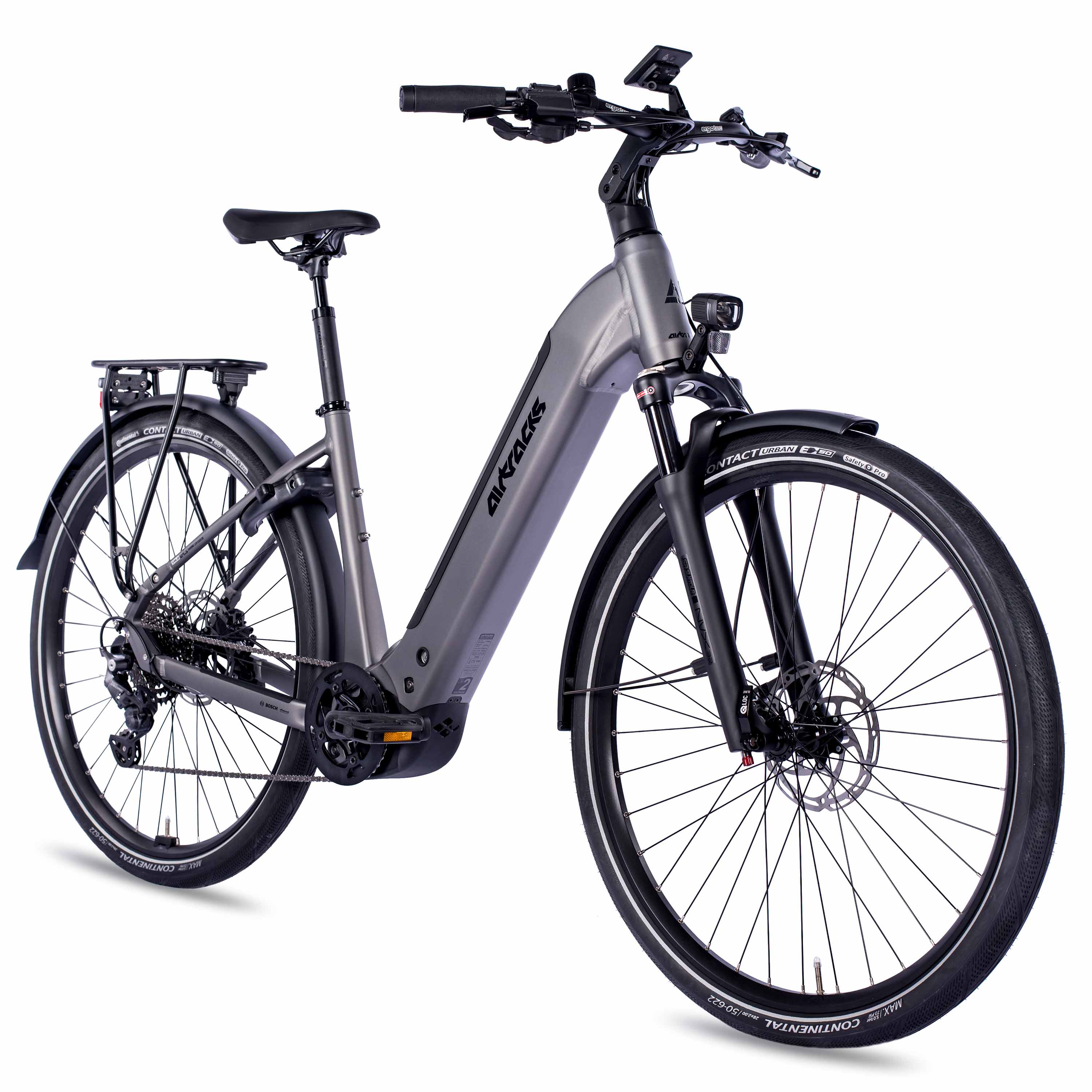 28" Damen E-Bike Trekking Fahrrad LS Wave TERRA TR2 BOSCH Performance Line PX Smart System POWERTUBE 600 Wh 10 x Gang SHIMANO DEORE RD-M5130 SGS Schwarz