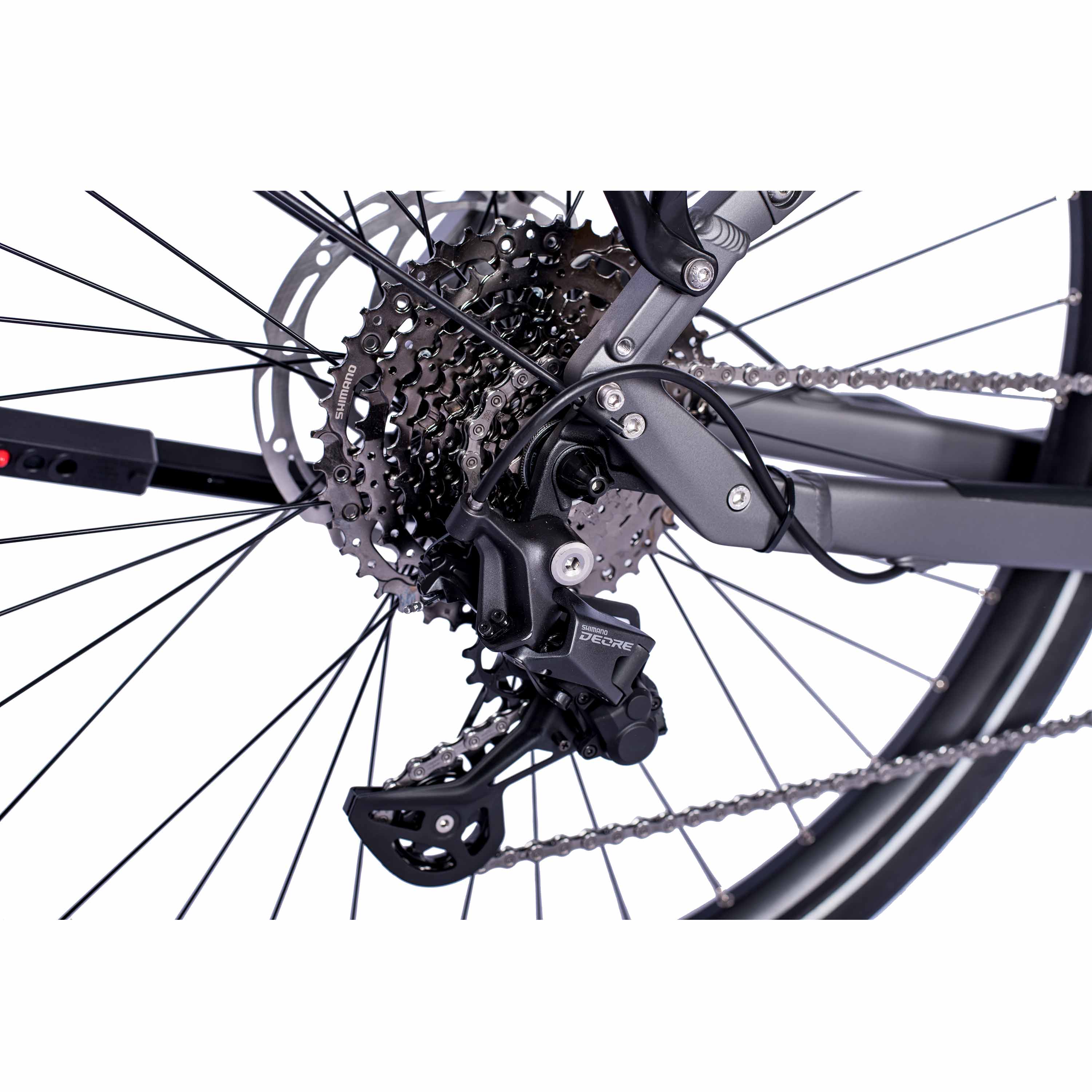 28" Damen E-Bike Trekking Fahrrad LS Wave TERRA TR2 BOSCH Performance Line PX Smart System POWERTUBE 600 Wh 10 x Gang SHIMANO DEORE RD-M5130 SGS Schwarz