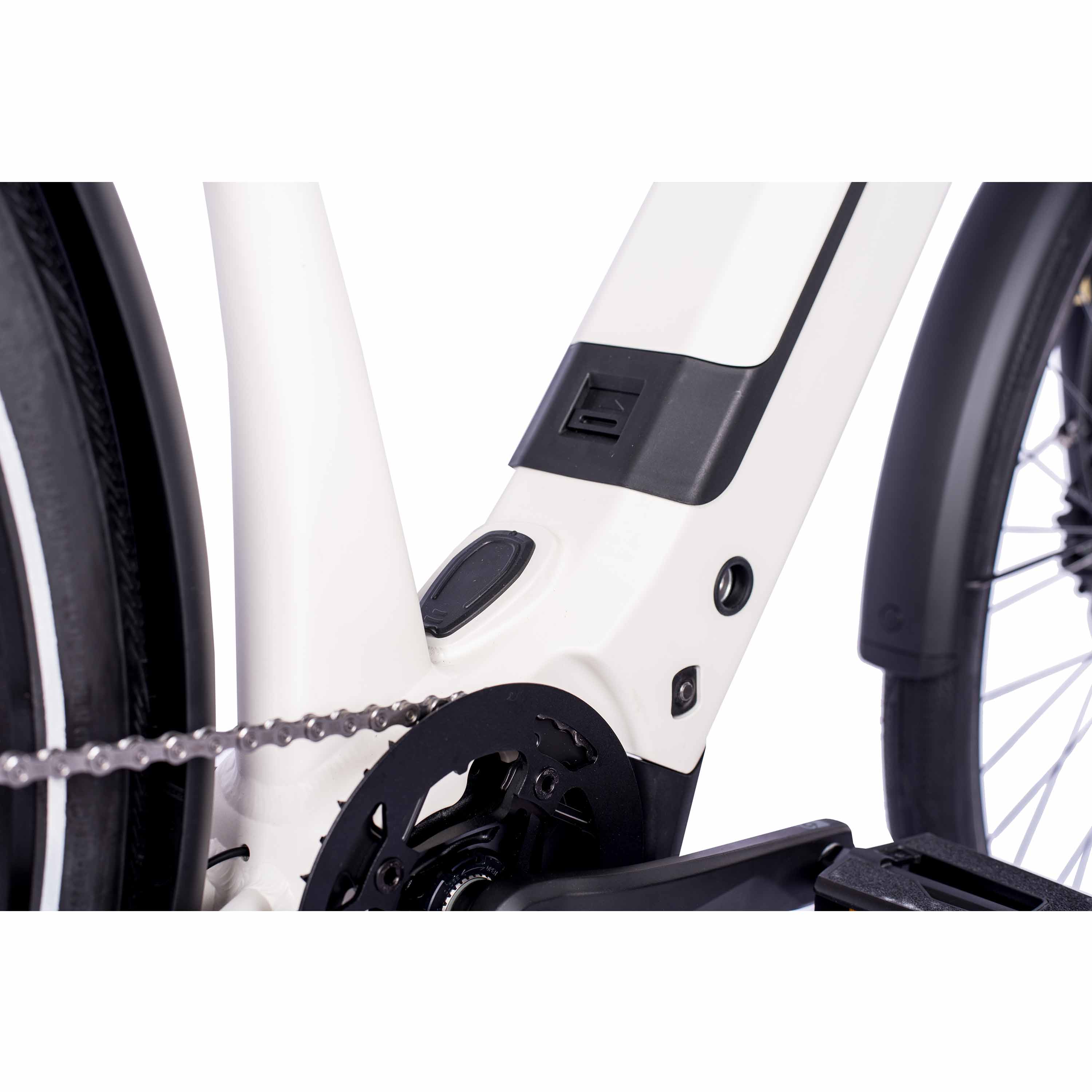 28" Damen E-Bike Trekking Fahrrad LS Wave TERRA TR2 BOSCH Performance Line PX Smart System POWERTUBE 600 Wh 10 x Gang SHIMANO DEORE RD-M5130 SGS Weiß