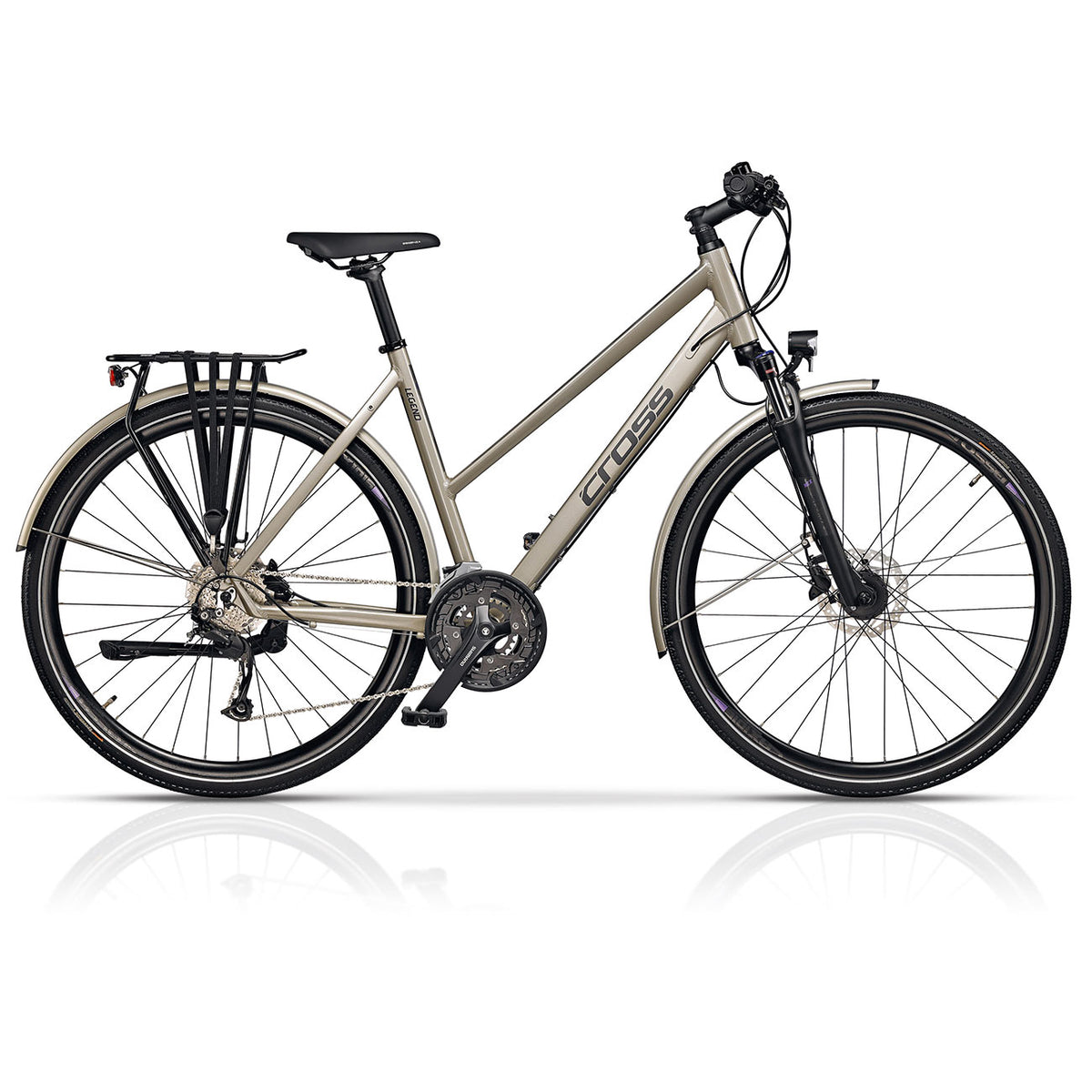 28 Zoll Damen Trekking Fahrrad Trekkingrad LEGEND TREKK 27 x Gang Shimano ALIVIO RD-M3100-SGS Schwarz Trekkingbike City Bike Herrenfahrrad Rahmenhöhe 44 48 52 56 60 cm M L XL günstig kaufen