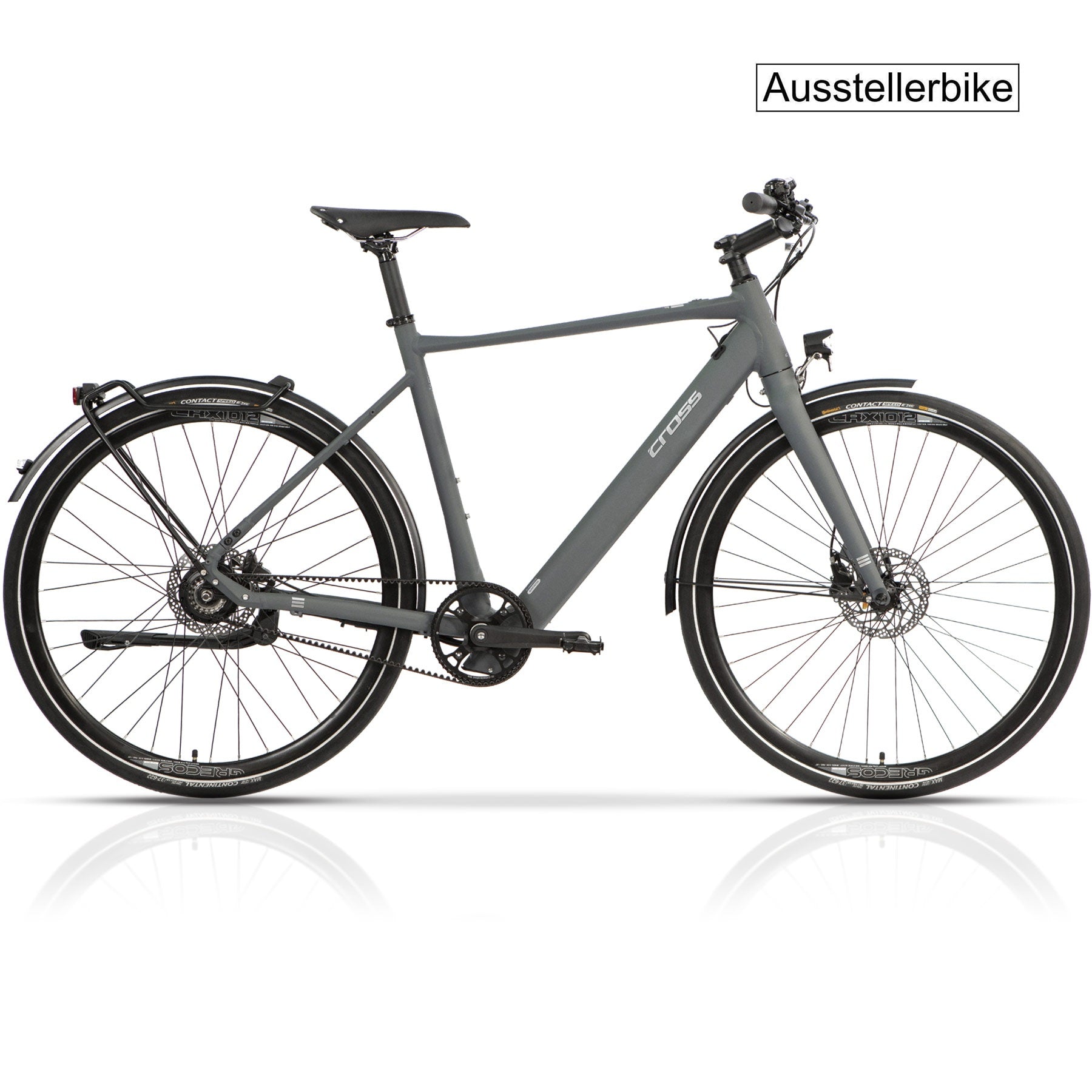 28" Bicicleta eléctrica urbana hombre STREET BAFANG 350 Wh correa de carbono GATES - segunda selección