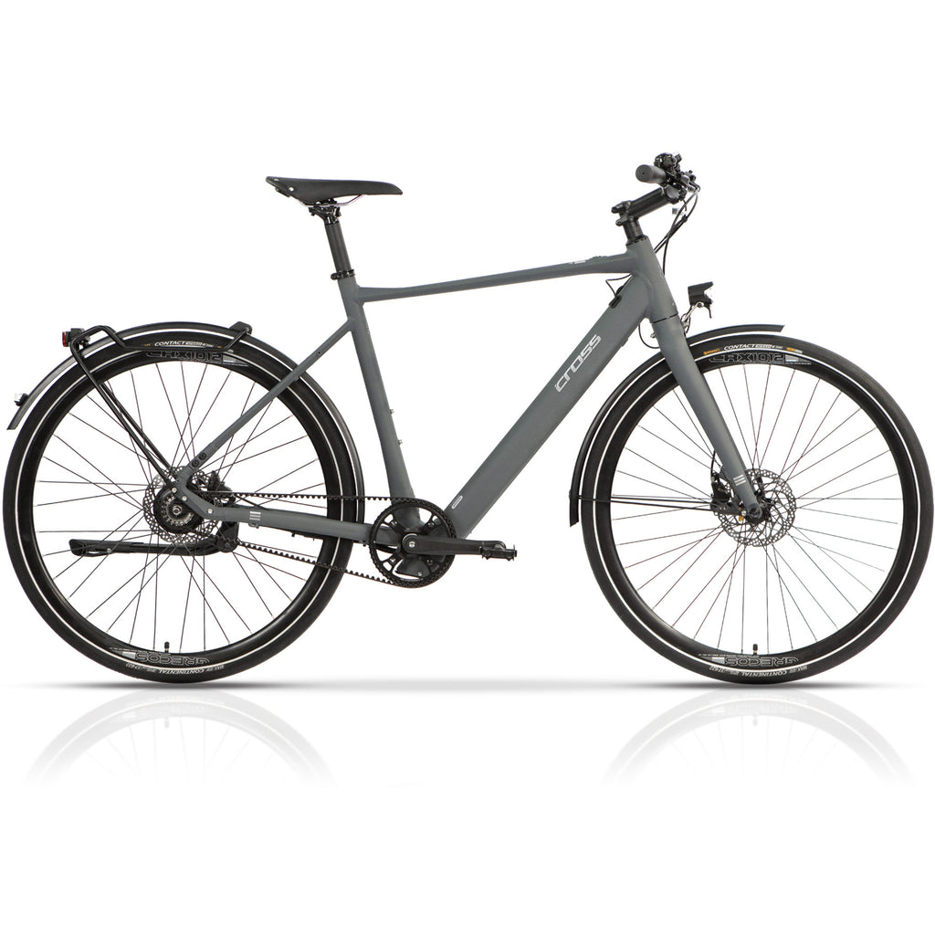e-citybike herren 28" E-Bike Herren Urban Bike STREET Citybike BAFANG 350WH GATES CARBON
