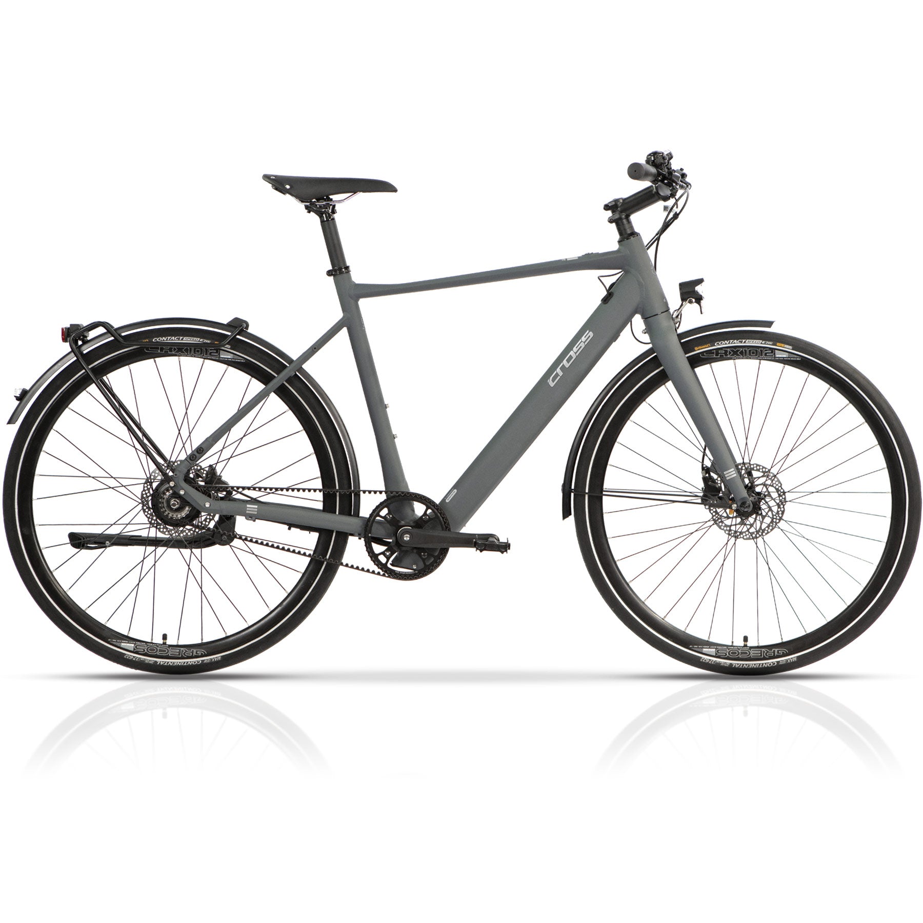 28 Zoll E-Bike Herren Urban Bike STREET Citybike BAFANG 350WH GATES CARBON BELT SINGLE SPEED