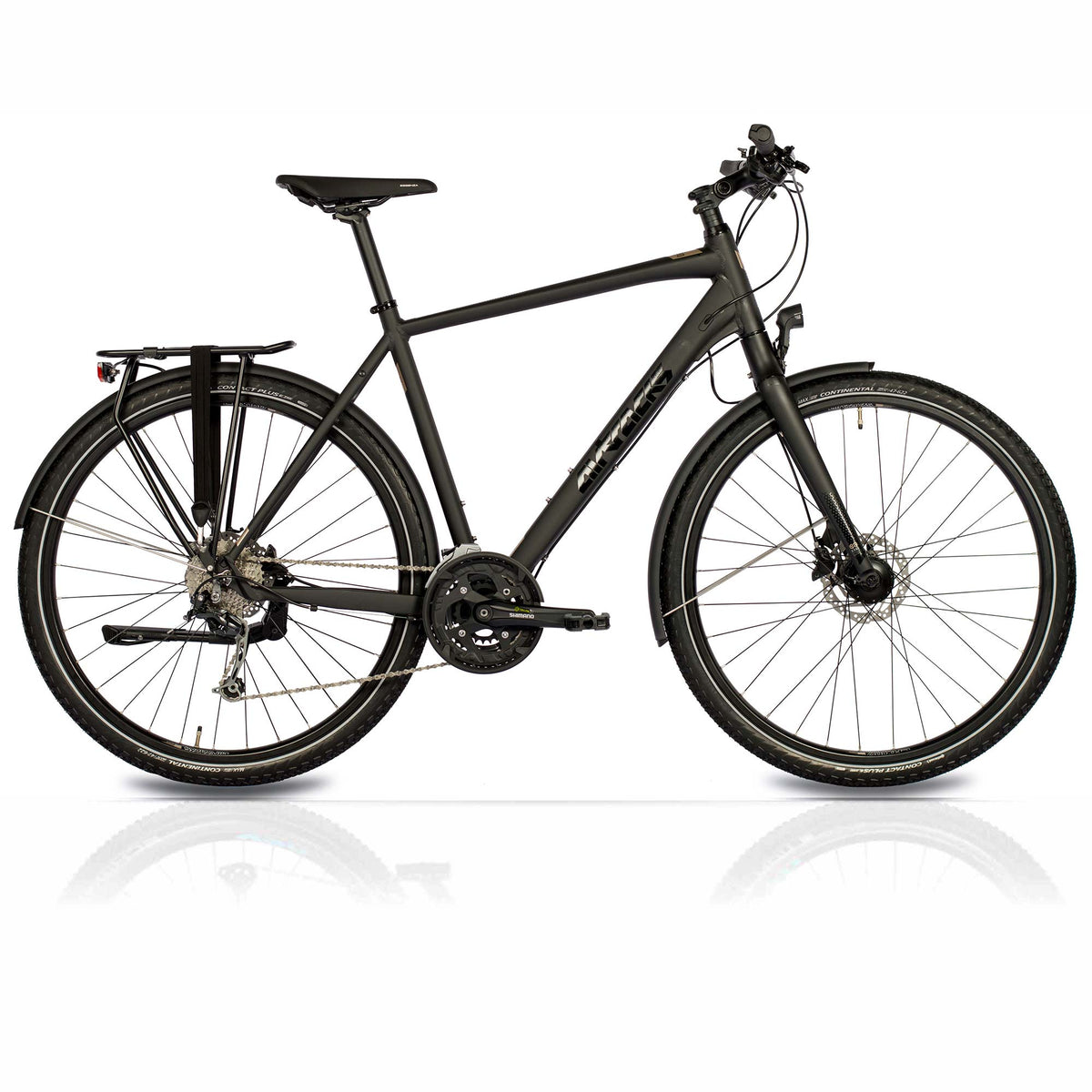 Herren City XXL Fahrrad 28 Zoll Trekking Fahrrad TR.2880 27 x Gang Trekking Bike Trekkingbike Shimano DEORE RD-M592 SGS Schwarz Matt Herrenfahrrad Rahmenhöhe 50 52 55 56 60 65 cm M L XL XXL günstig kaufen