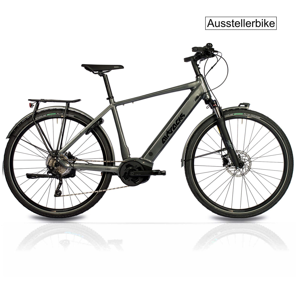28" Herren E-Bike Trekking Fahrrad NOVA BOSCH PERFORMANCE LINE 500Wh 10 GANG Shimano DEORE RD-T6000 - B-WARE / 124km