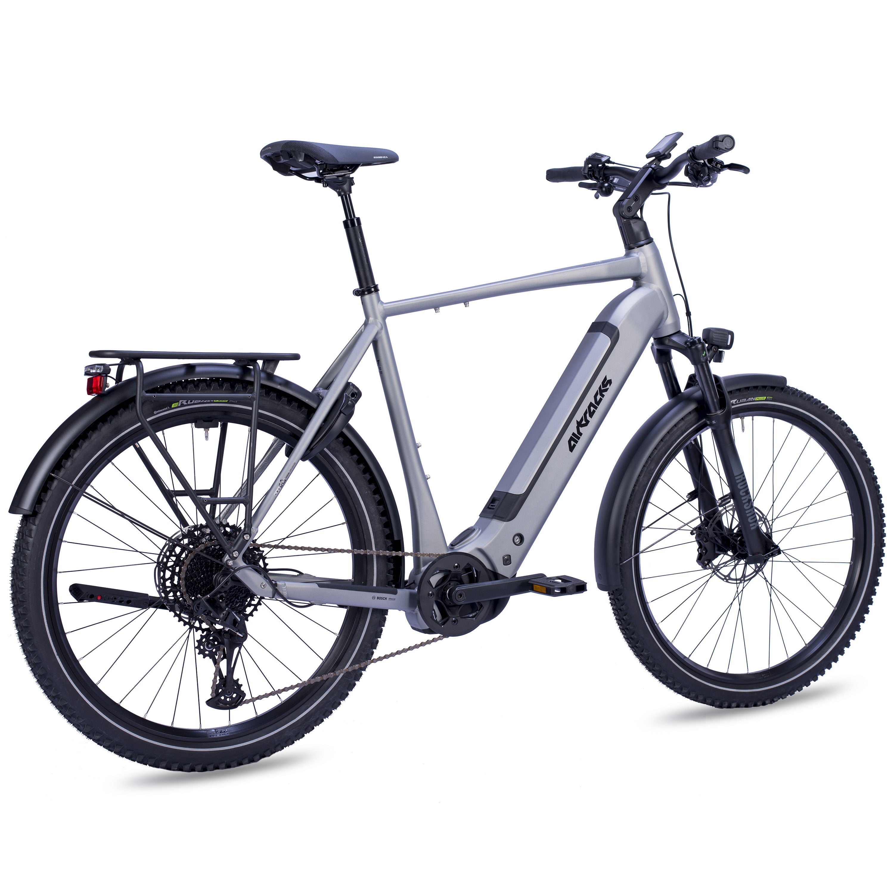 27.5" Men's E-SUV MTB TERRA CX2 BOSCH PERFORMANCE LINE PX Smart System POWERTUBE 600 Wh 12-Speed SRAM SX EAGLE Grey