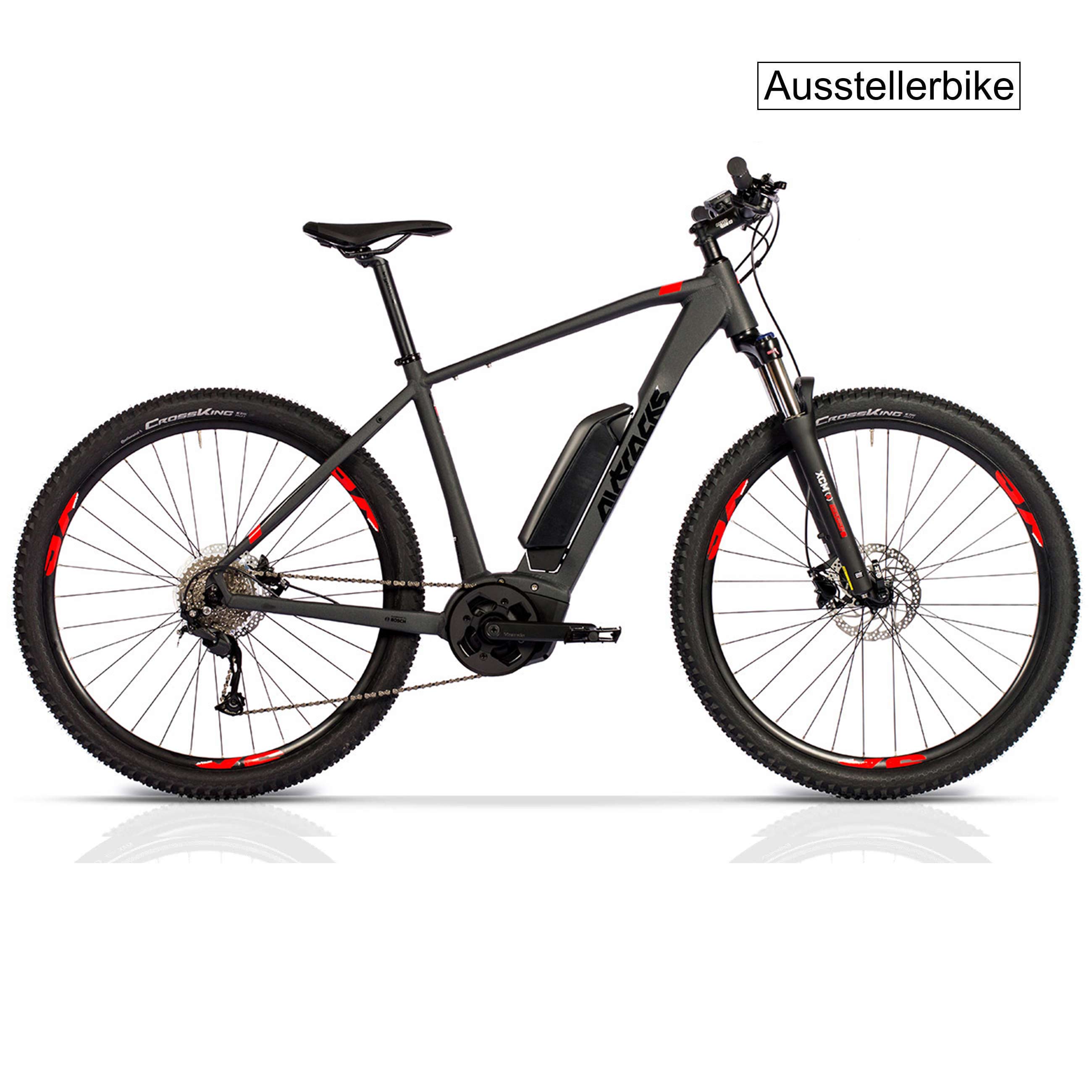 29 Zoll E-Bike Herren MTB Mountainbike QUANTUM BOSCH Performance Line 500Wh 9s SHIMANO ALIVIO - B-WARE