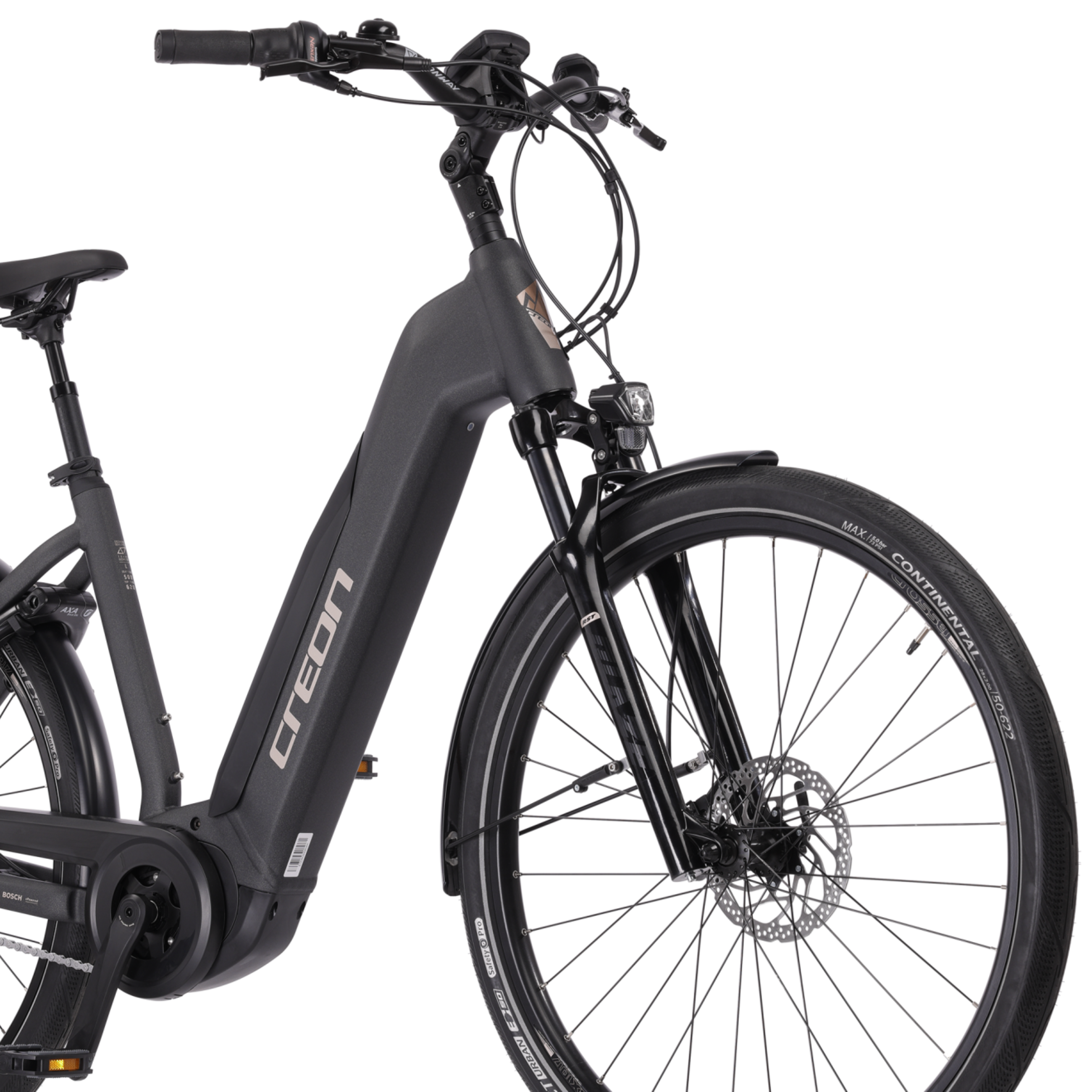 28 pouces Femmes E-Bike LS City Bicycle Motif 1.7 Trekking Bosch Bosch Active Plus Line Gen3 400 WH 7S SHIMANO NEXUS