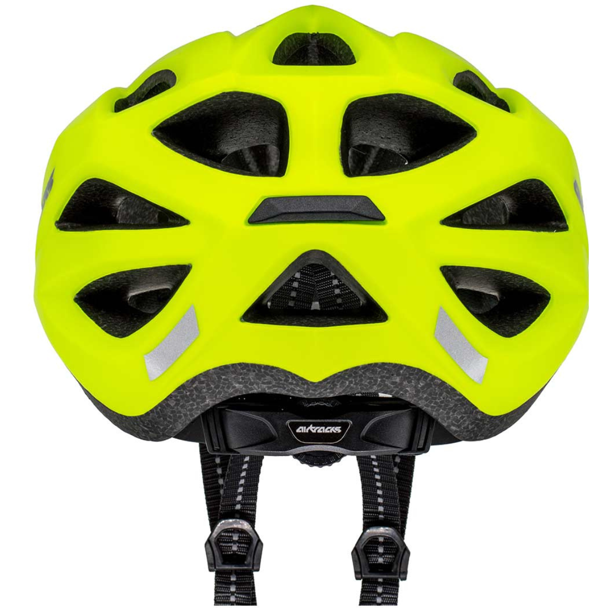 Casco in bicicletta Savage KJ -201 Green Neon Matt - Uomini e donne