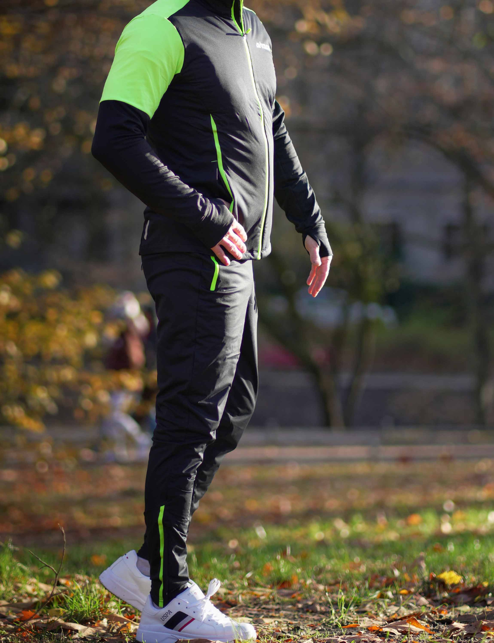 Men's winter fleece running set + running pants per line