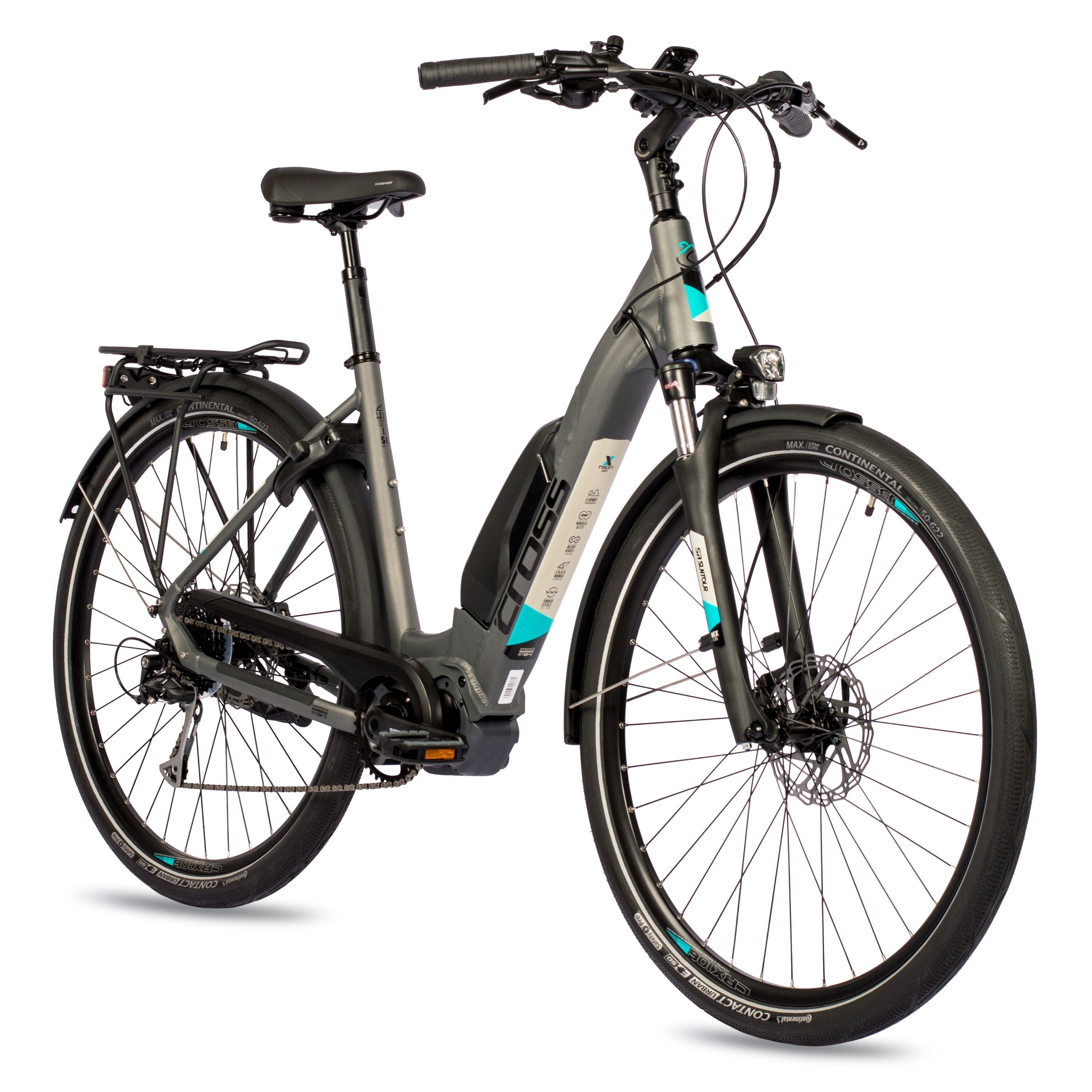 Bicycle de randonnée de vélo électrique 28 pouces LS Wave X-tron SR1 Shimano steps E-6100 504Wh 9 Gear Shimano Alivio