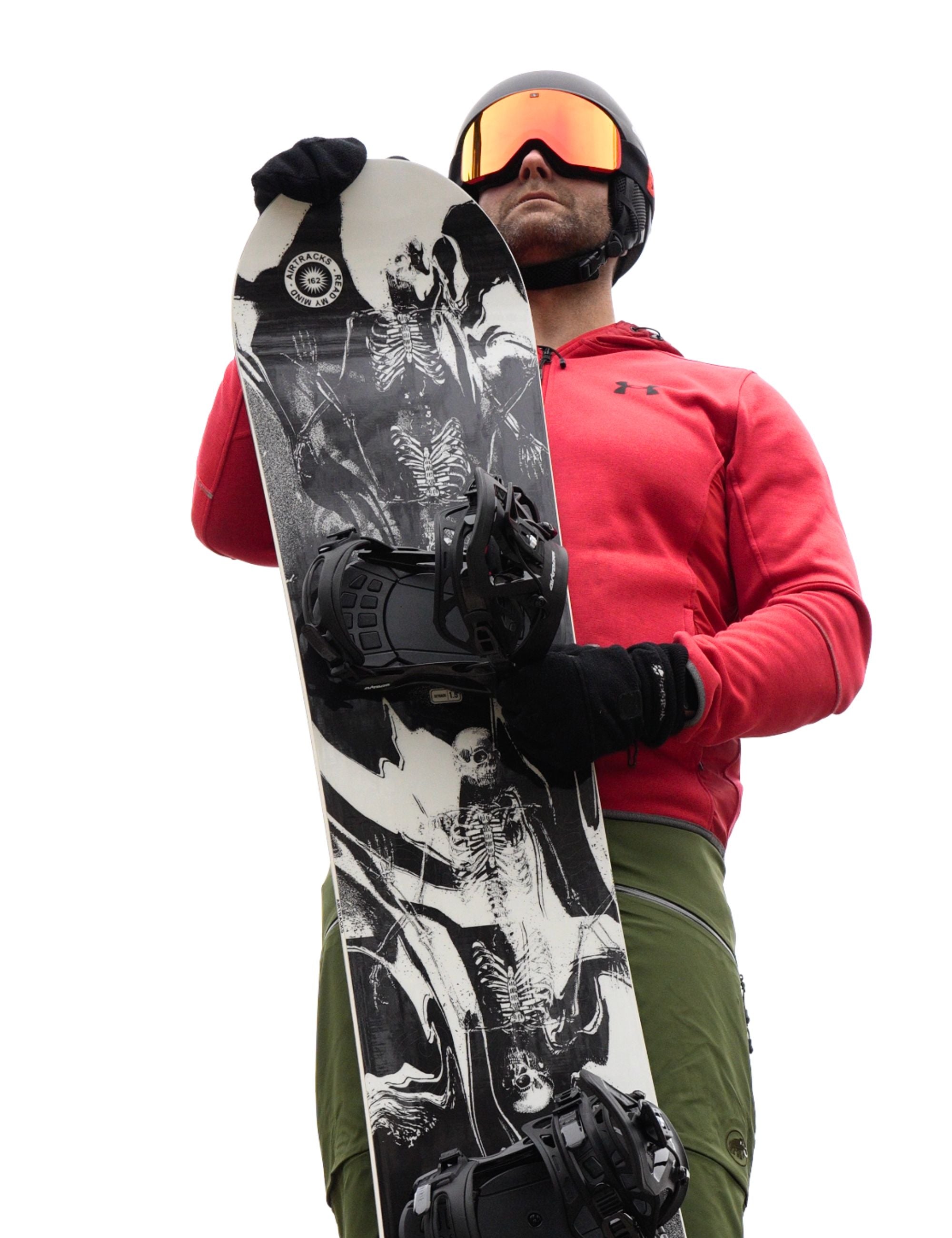 Hombres Snowboard Leer mi mente rockera híbrida de ancho