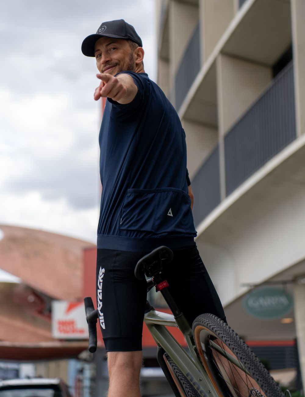 Maglia da uomo in bicicletta corta braccio aereo blu navy blu navy