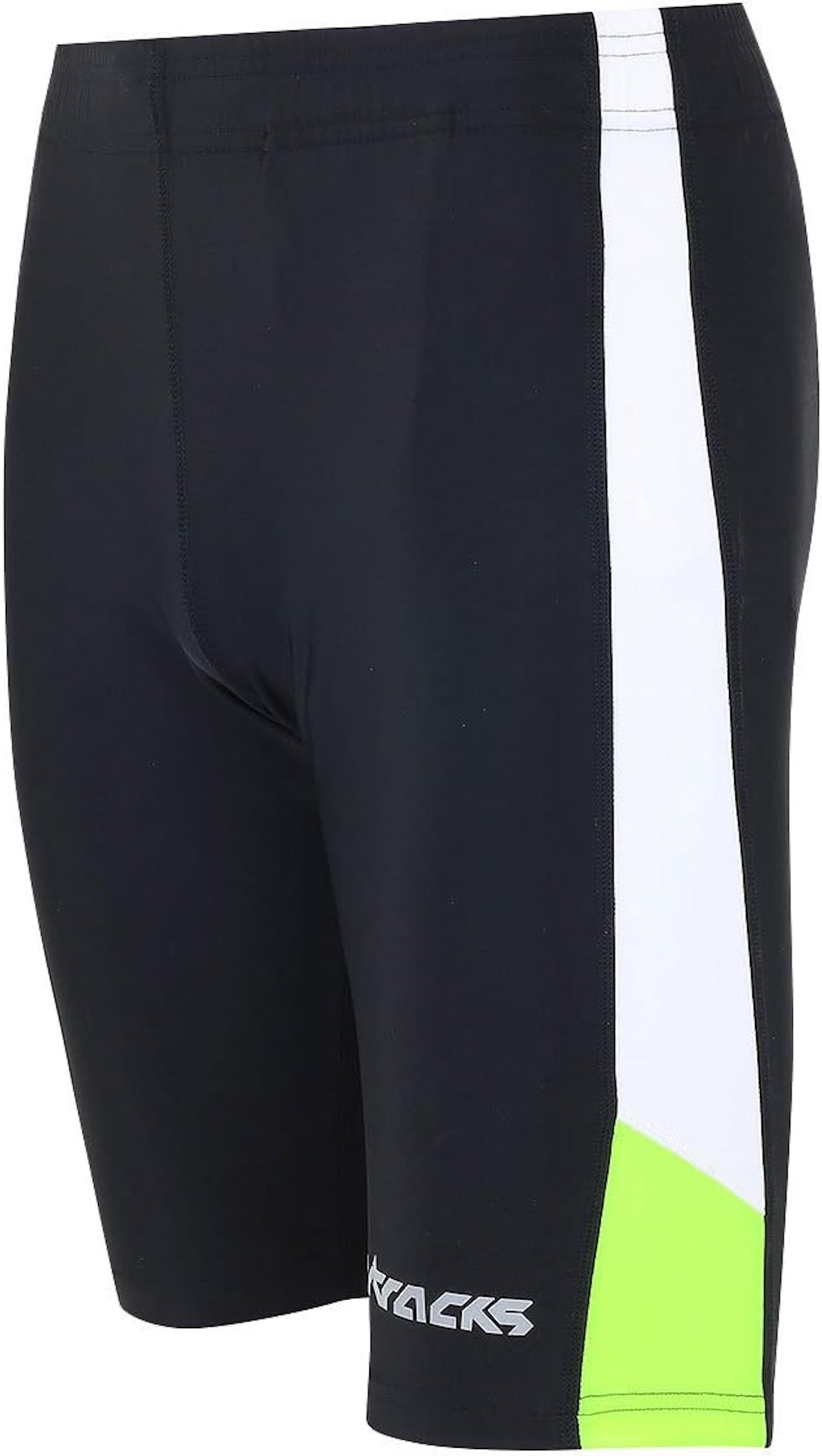 Herren Laufhose Kurz  Schwarz Neon