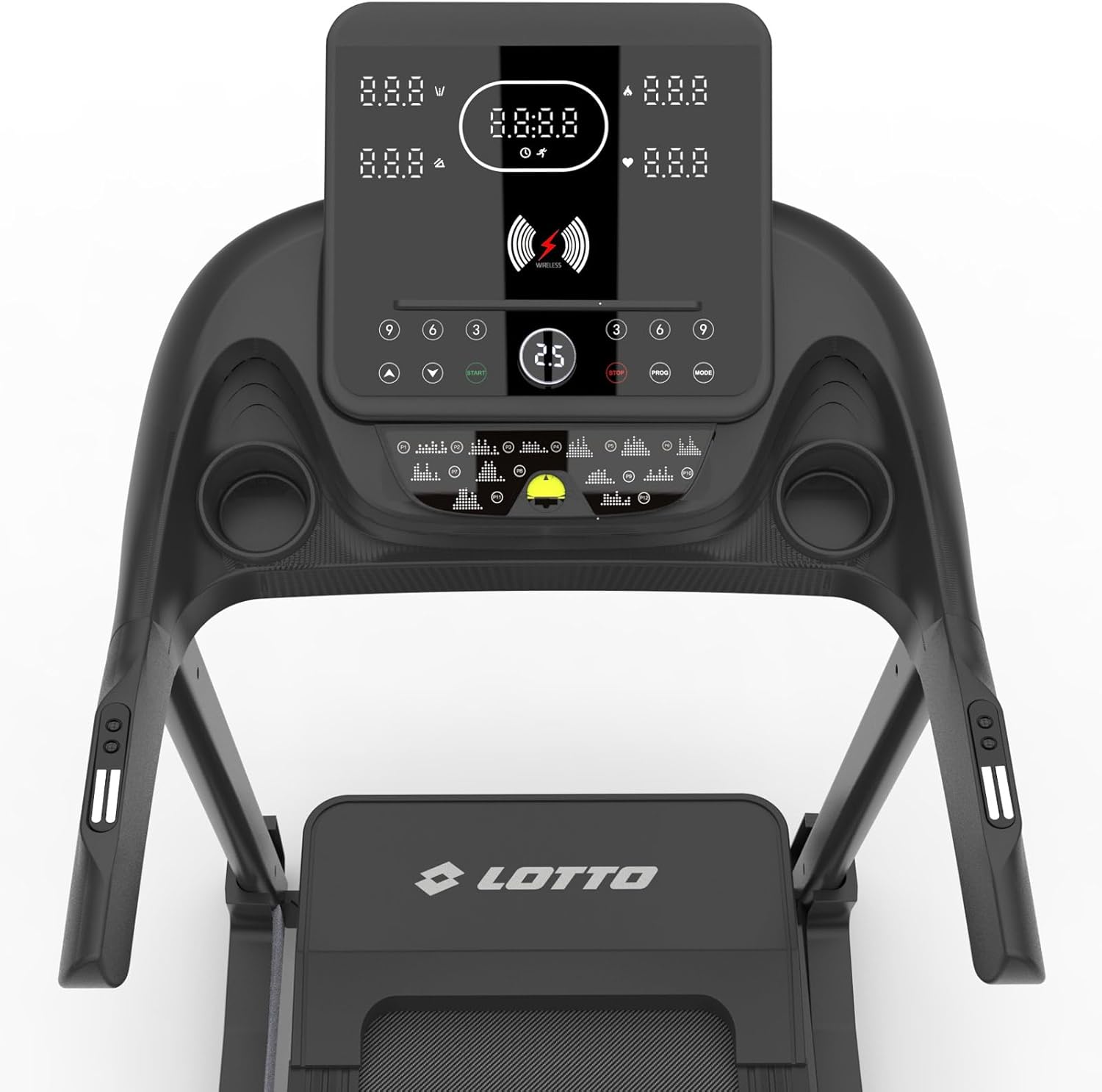 LOTTO Tempo Laufband klappbar elektrisch bis 130 kg Bluetooth 1-18 km/h 140x45 cm