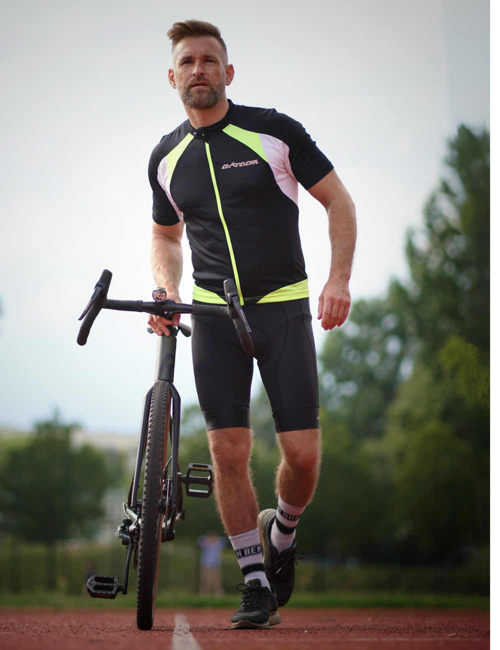 Radtriko pour hommes Jersey de vélo par ligne de confort de pantalon T + transporteur