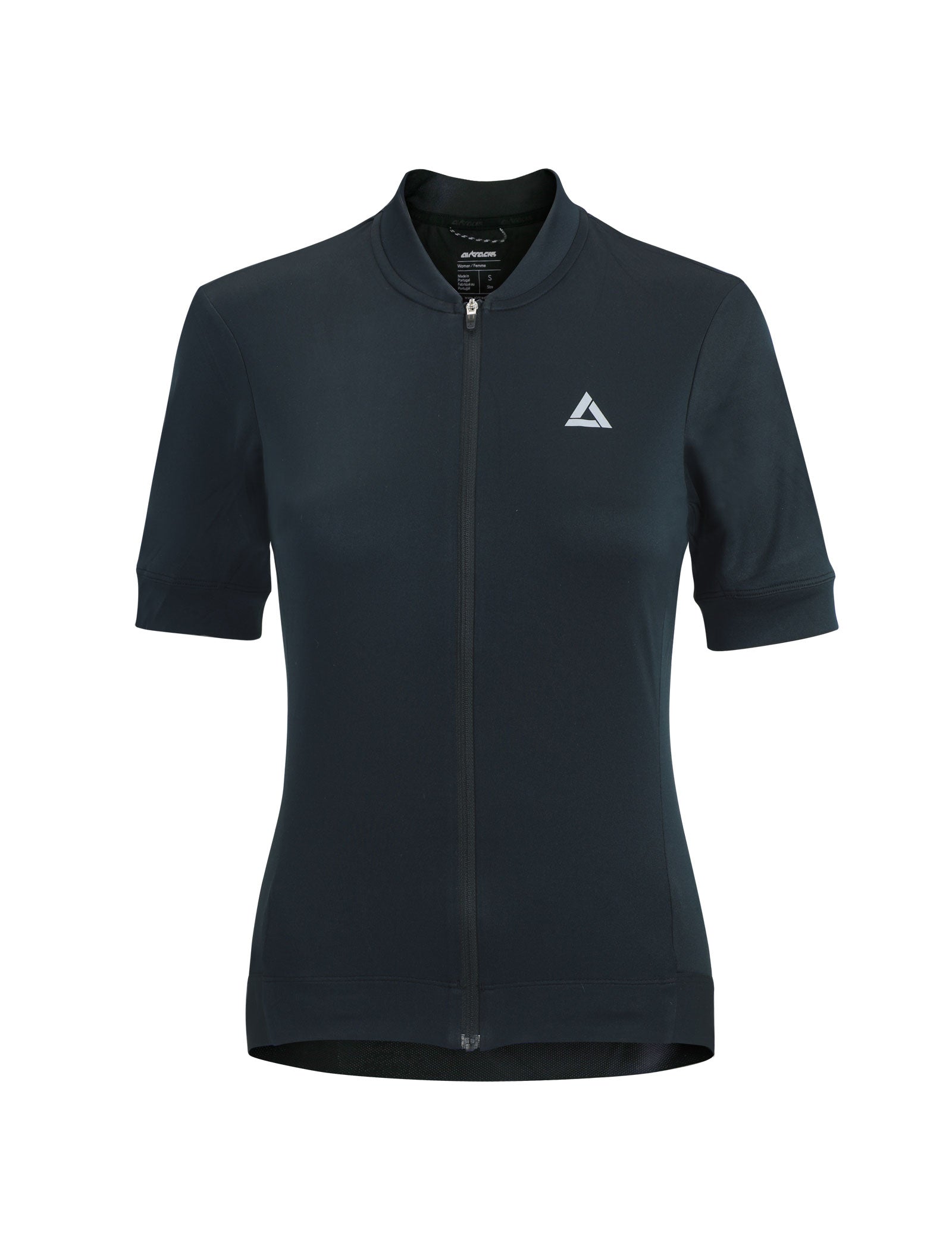 Women's Short Sleeve Cycling Jersey Comfort Line Black