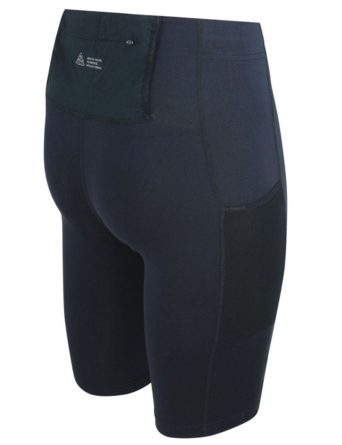 Pantalon de course masculin serré court par équipe noire