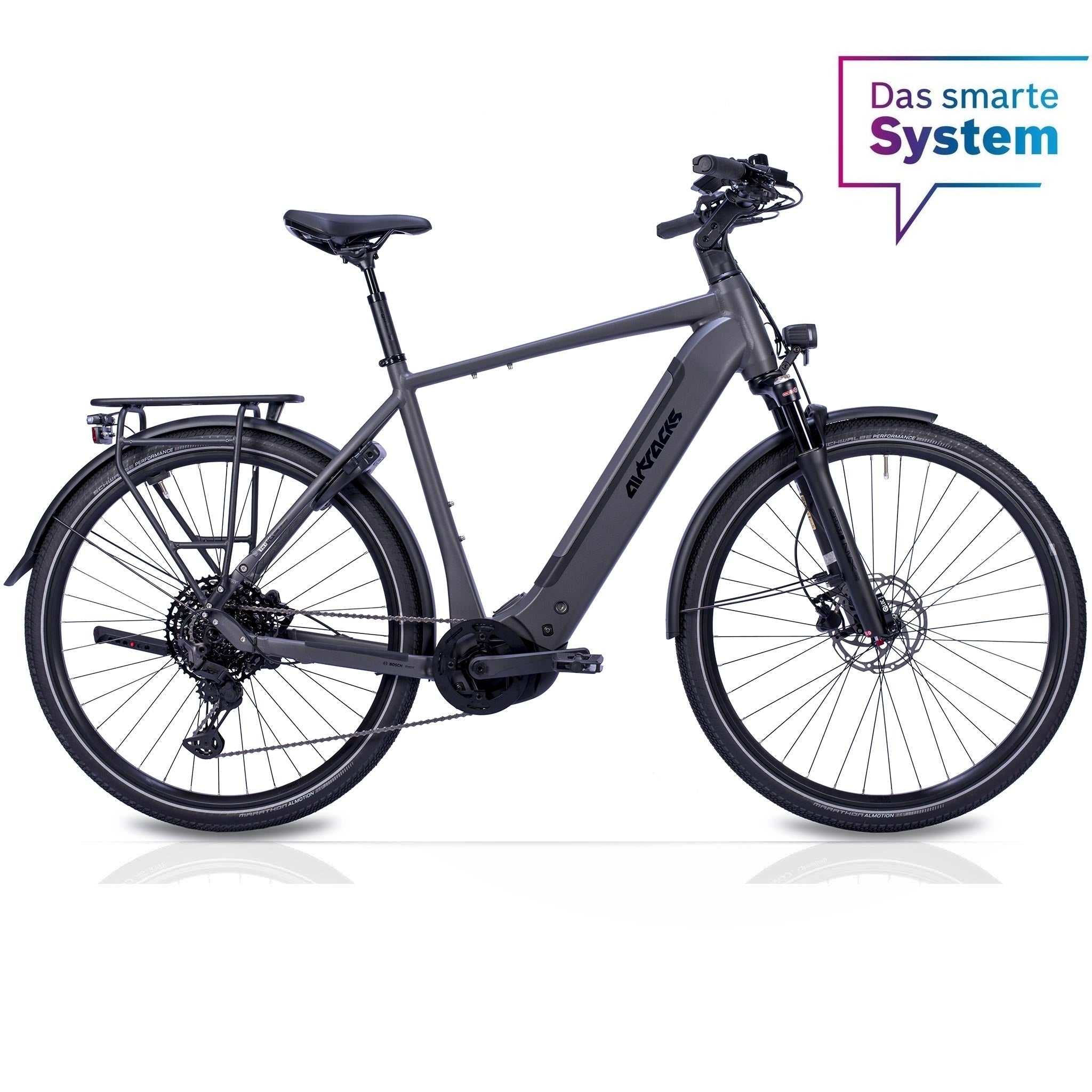 28" Herren E-Bike Trekking Fahrrad TERRA TR1 BOSCH Performance Line PX Smart System POWERTUBE 800 Wh 11 x Gang SHIMANO XT RD-M8130 SGS Schwarz