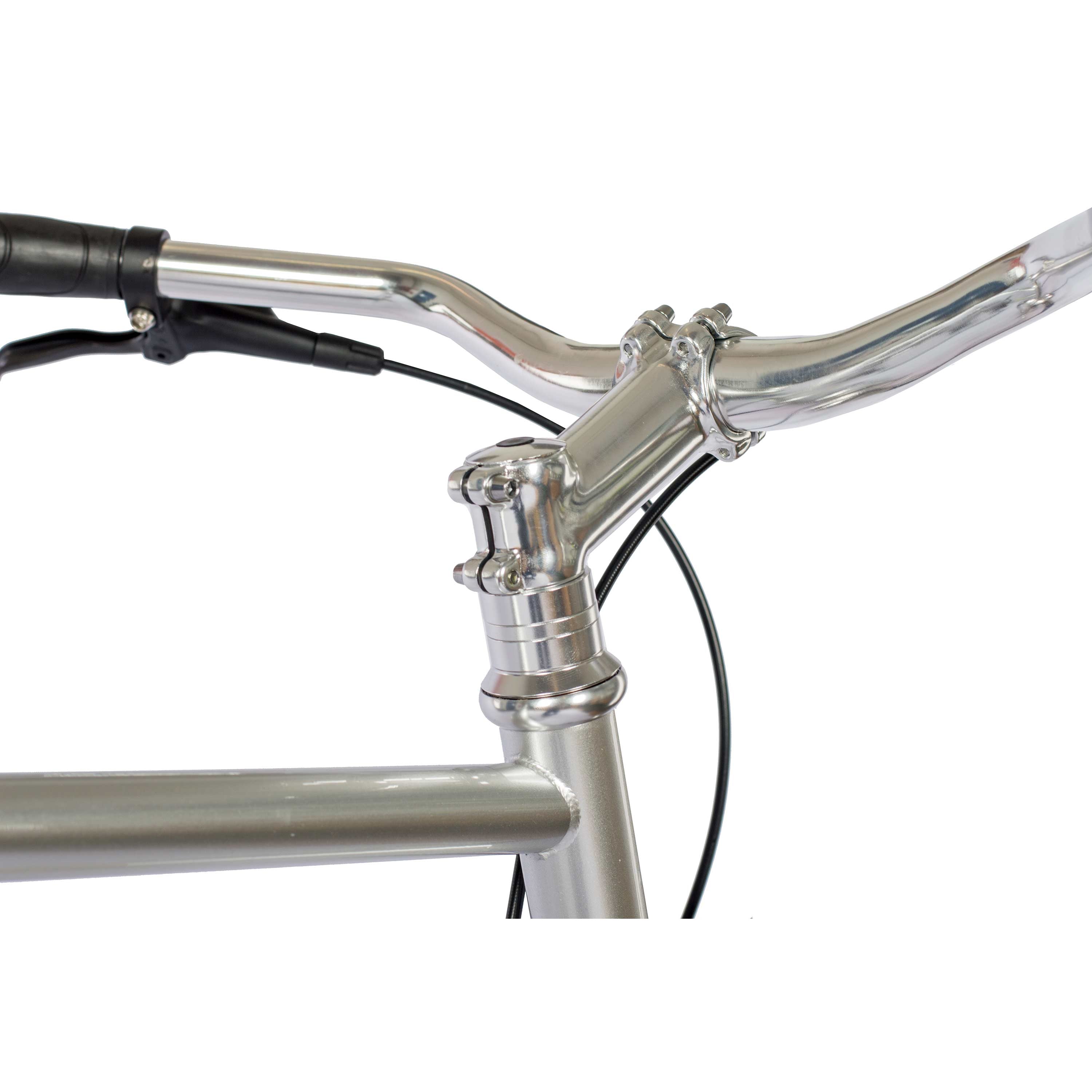 28" Herren Urban Bike City Fahrrad AIRY ONE CrMo GATES CARBON DRIVE BELT Shimano 7 x Gang NEXUS Silber