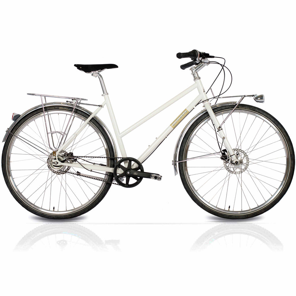 citybike damen weiß 28" Damen Urban Bike City Fahrrad STREET CrMo GATES CARBON DRIVE BELT