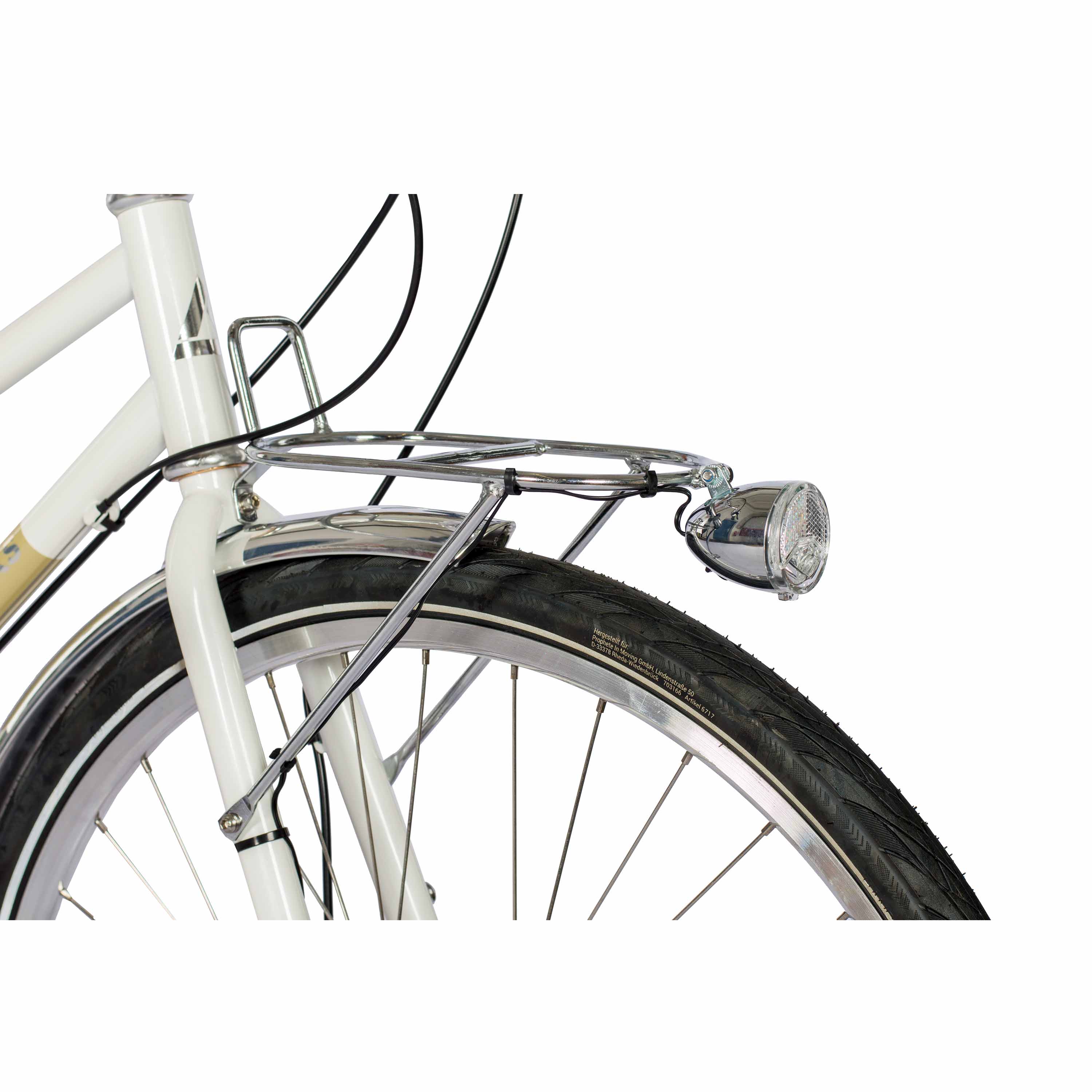 28" Damen Urban Bike City Fahrrad AIRY ONE CrMo GATES CARBON DRIVE BELT Shimano 7 x Gang NEXUS Weiss