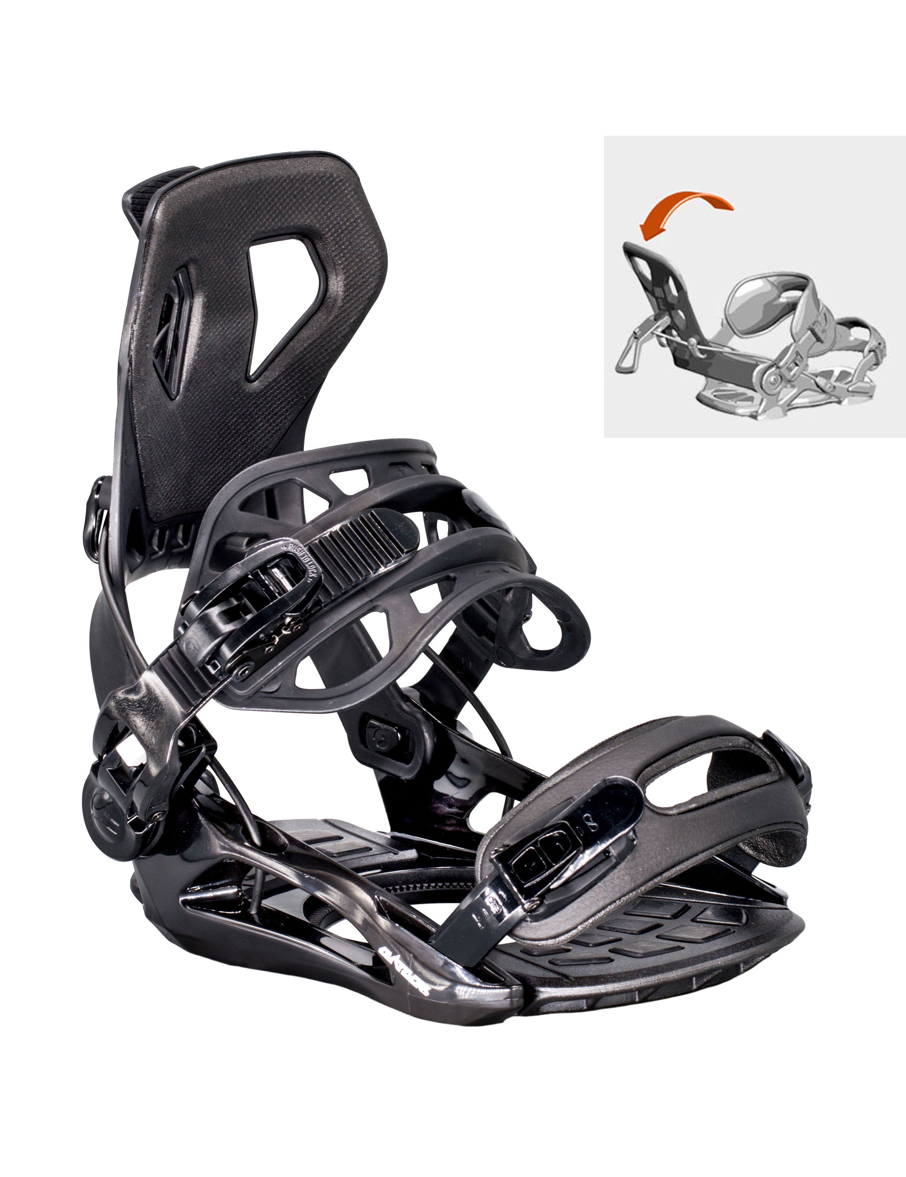 Snowboard binding Master Pro ME FASTEC system