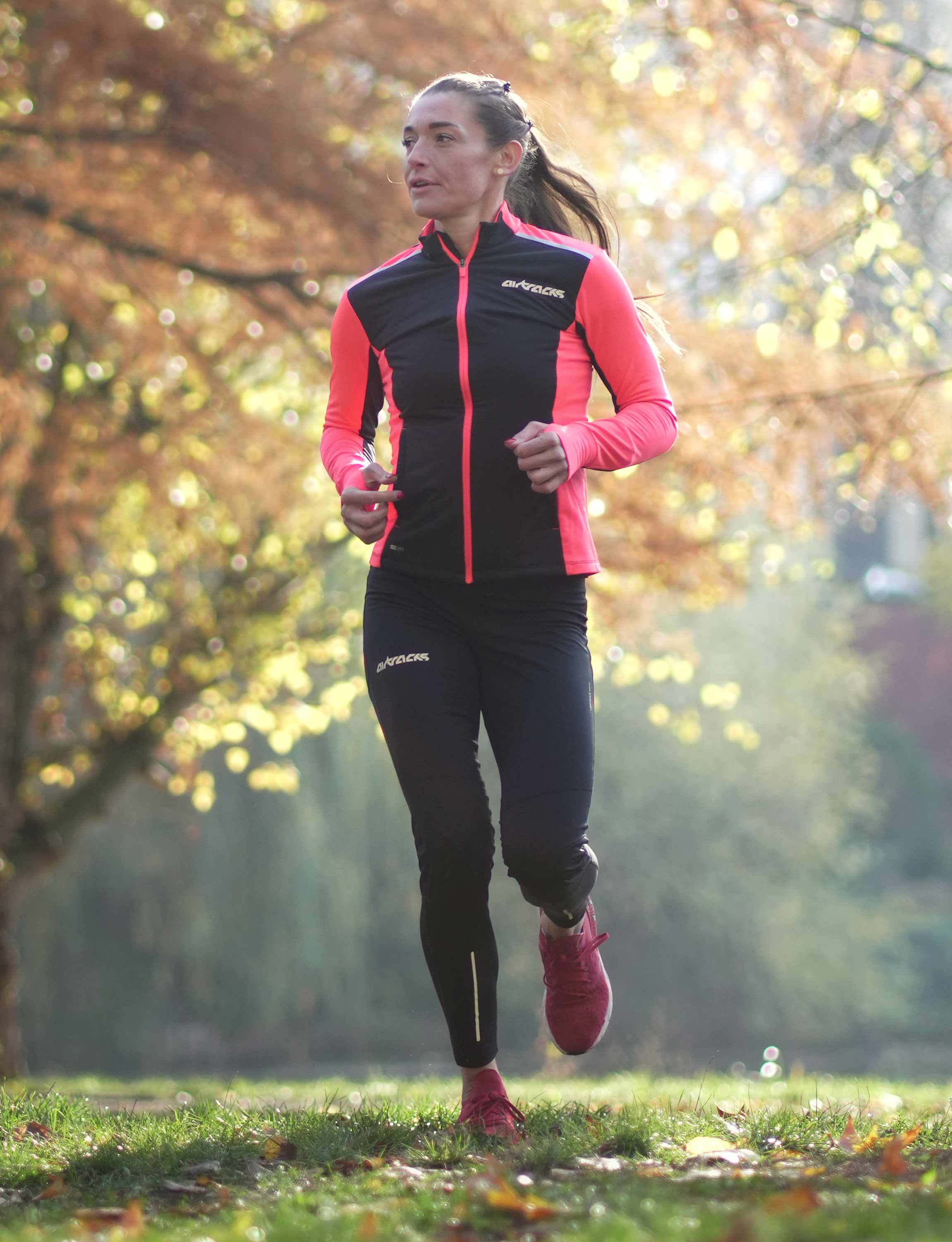 Odlo Maglia Termica Manica Lunga Donna - Run Easy Warm, Midlayer In Pile A Nido D'Ape, Fori Per Pollice, Collo Alto