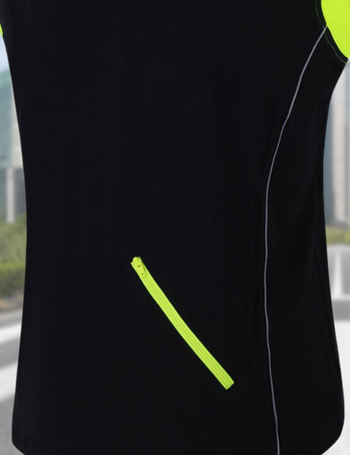 Thermo bicycle vest - running vest per neon