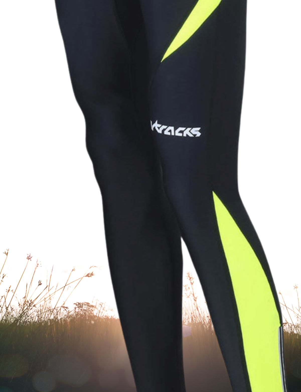 Men's thermal trousers long per black-neon