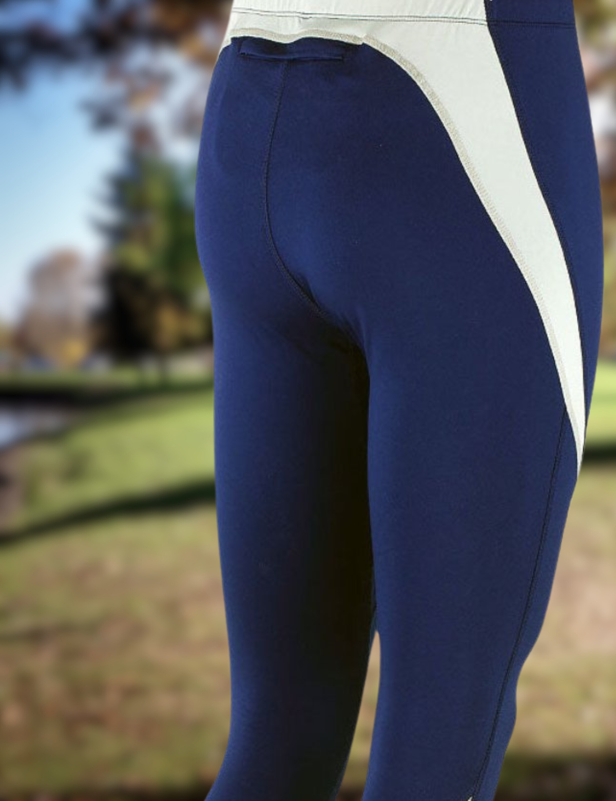 Women's thermal running trousers long Pro Navy