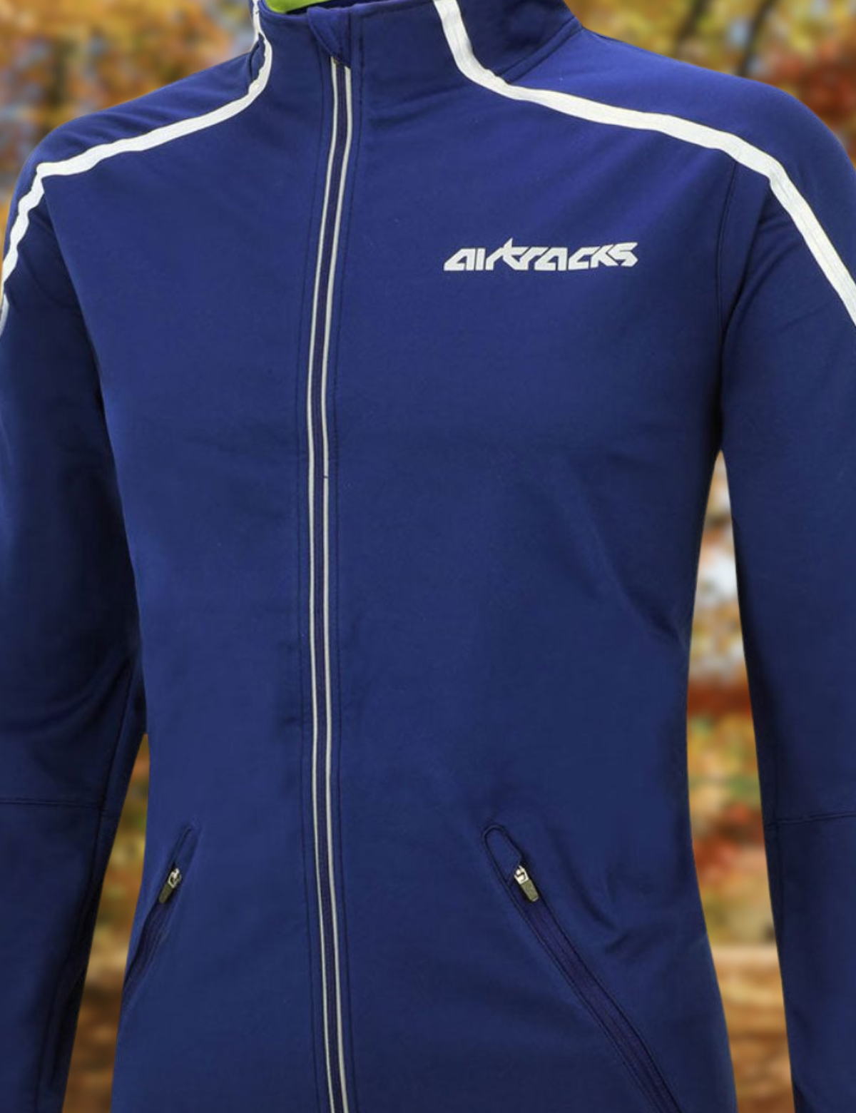 Chaqueta de bicicleta térmica para hombres - chaqueta de carrera Air Tech Blue