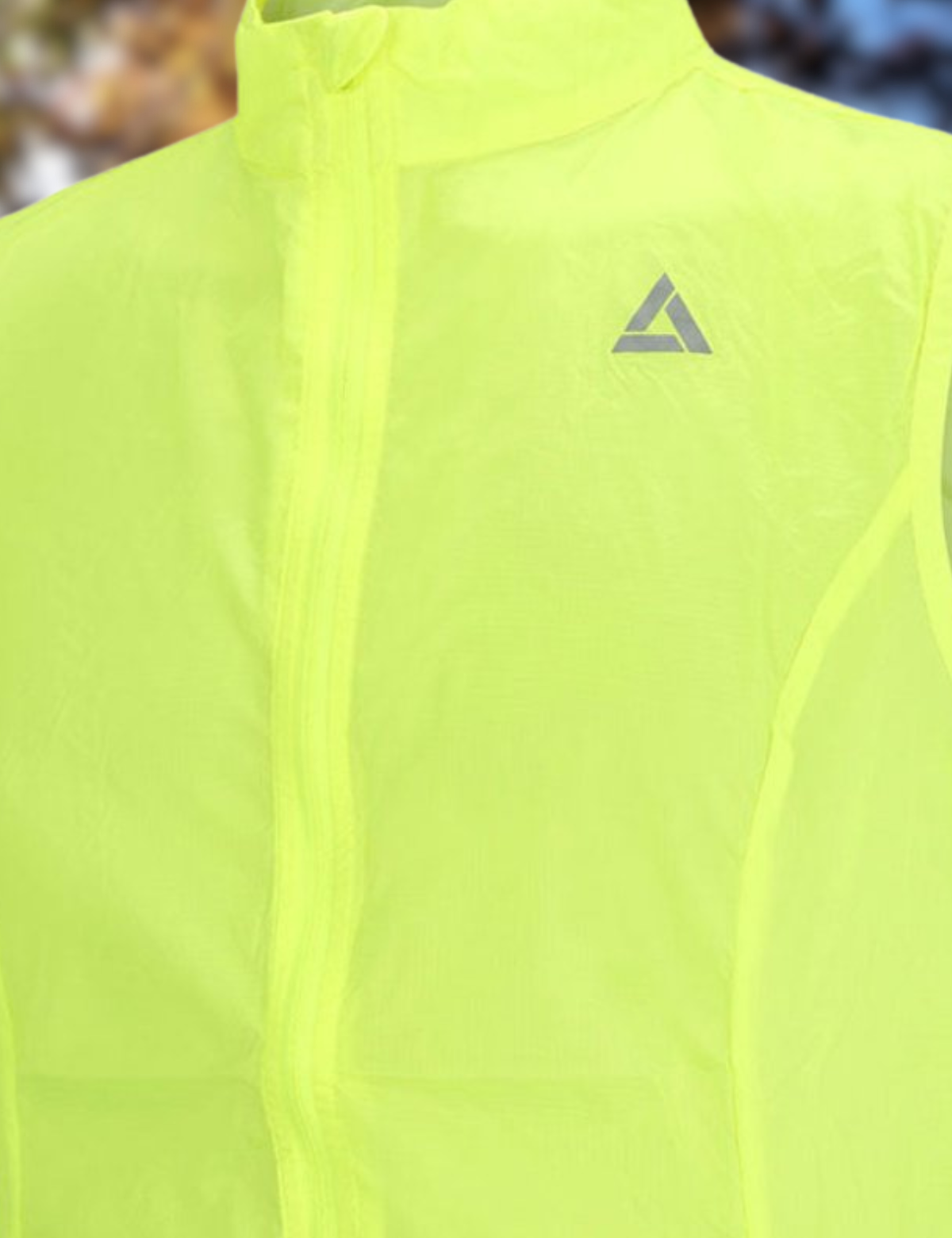 Women Light windwest bicycle vest - running vest per line neon