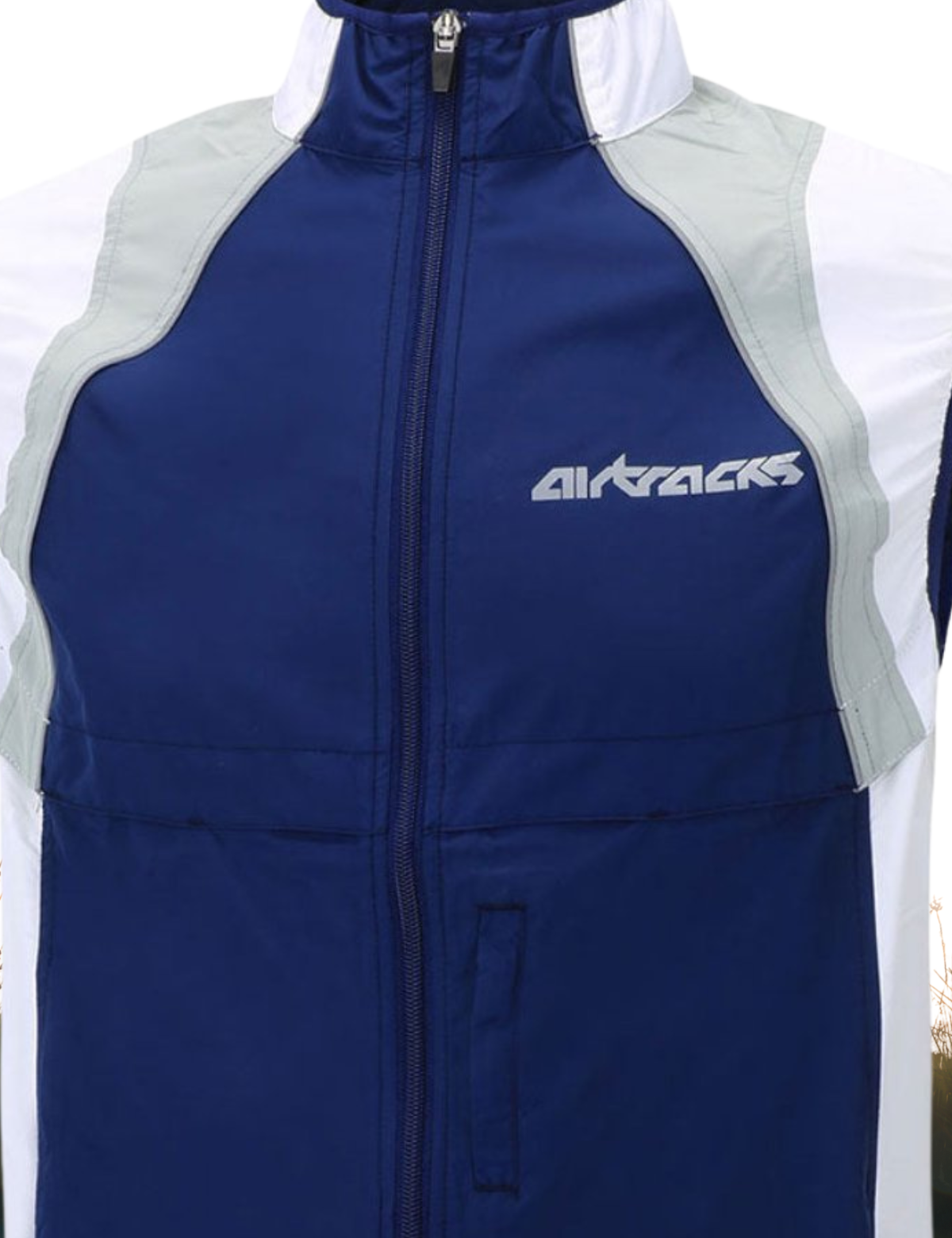 Gilet de cyclisme - gilet de running bleu marine