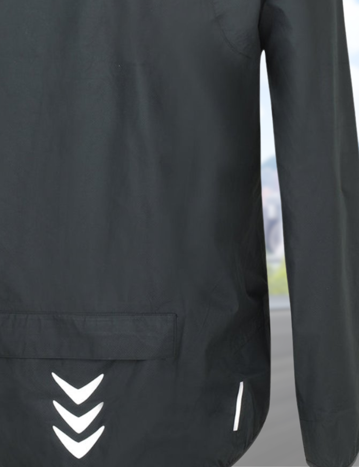 Veste de pluie pour hommes - Veste de vélos Ligne de confort noire