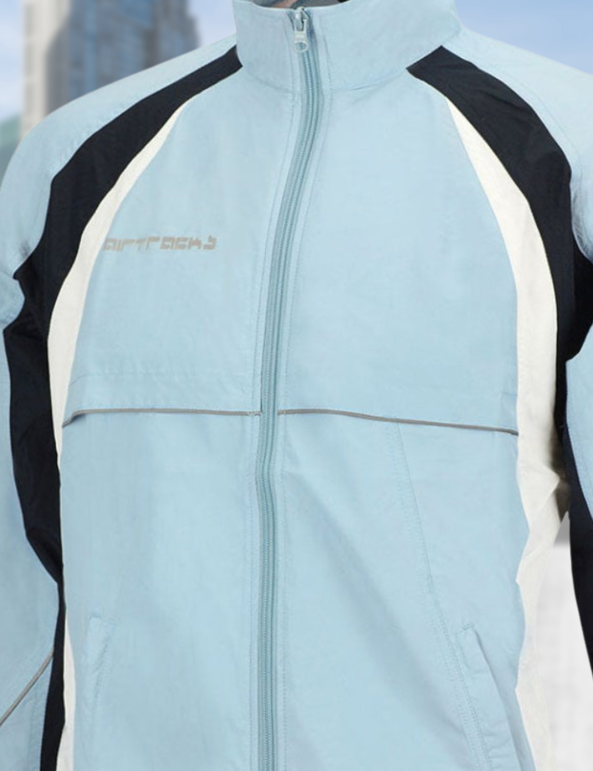 Chaqueta de bicicleta funcional para hombres: chaqueta de carrera azul