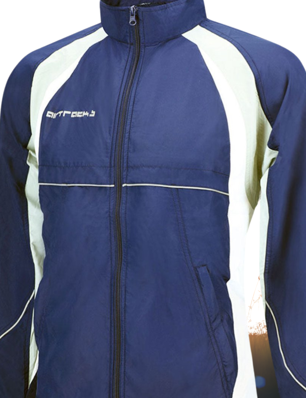 Men's functional cycling jacket - running jacket navy blue