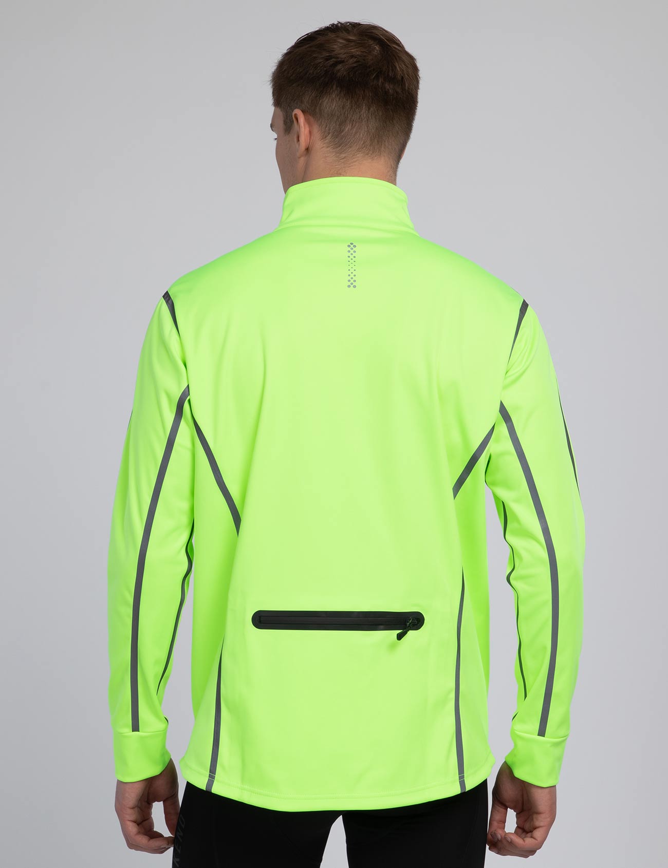 Herren-Winter-Thermo-Fahrradjacke-Laufjacke-Air-Tech-II-Neon-3