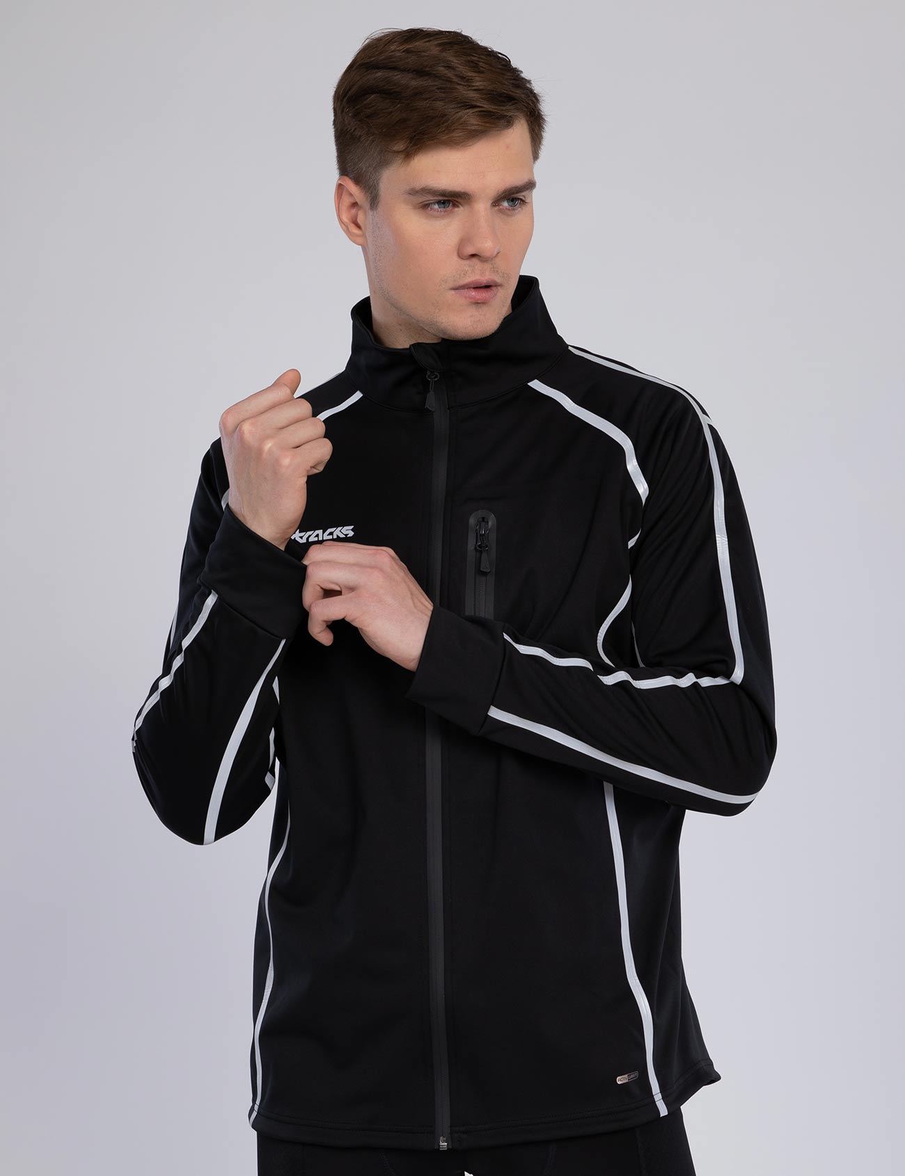 Herren-Winter-Thermo-Fahrradjacke-Laufjacke-Air-Tech-II-Schwarz-1