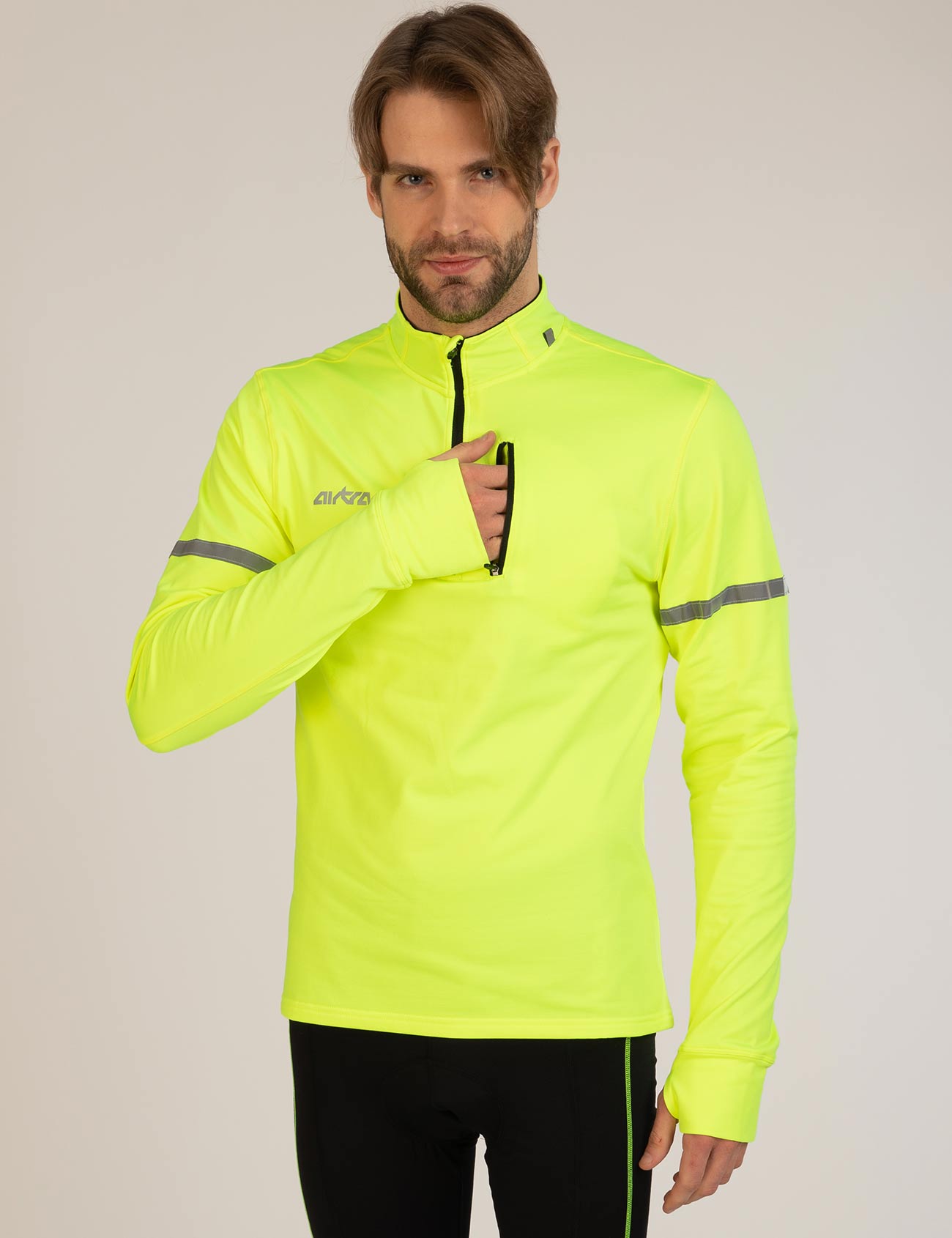 Herren-Winter-Thermo-Fahrradtrikot-Laufshirt-Langarm-Neon-s-m-l-xl-xxl-xxxl-xxxxl-2