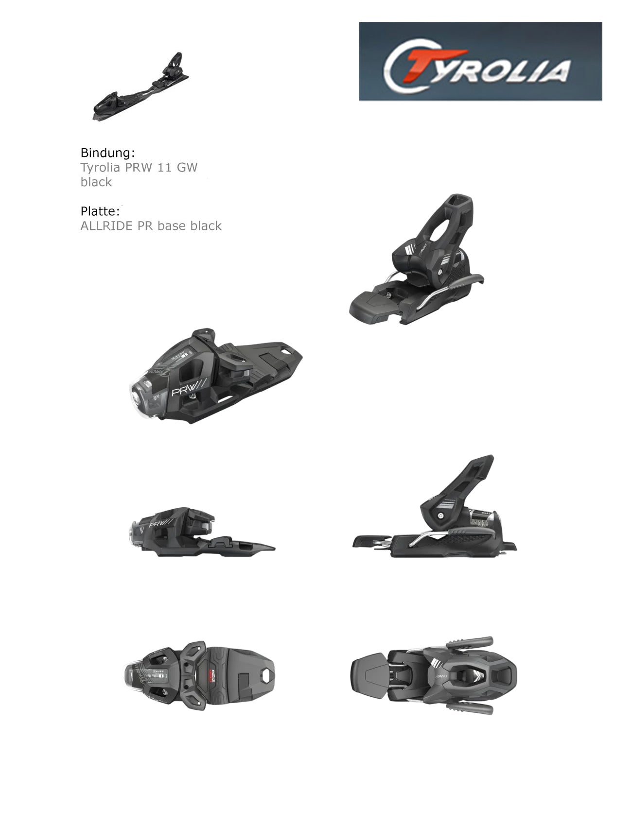 Savage Pro Rocker Wide Allmountain Freeride Ski Binding Tyrolia PR 11 GW