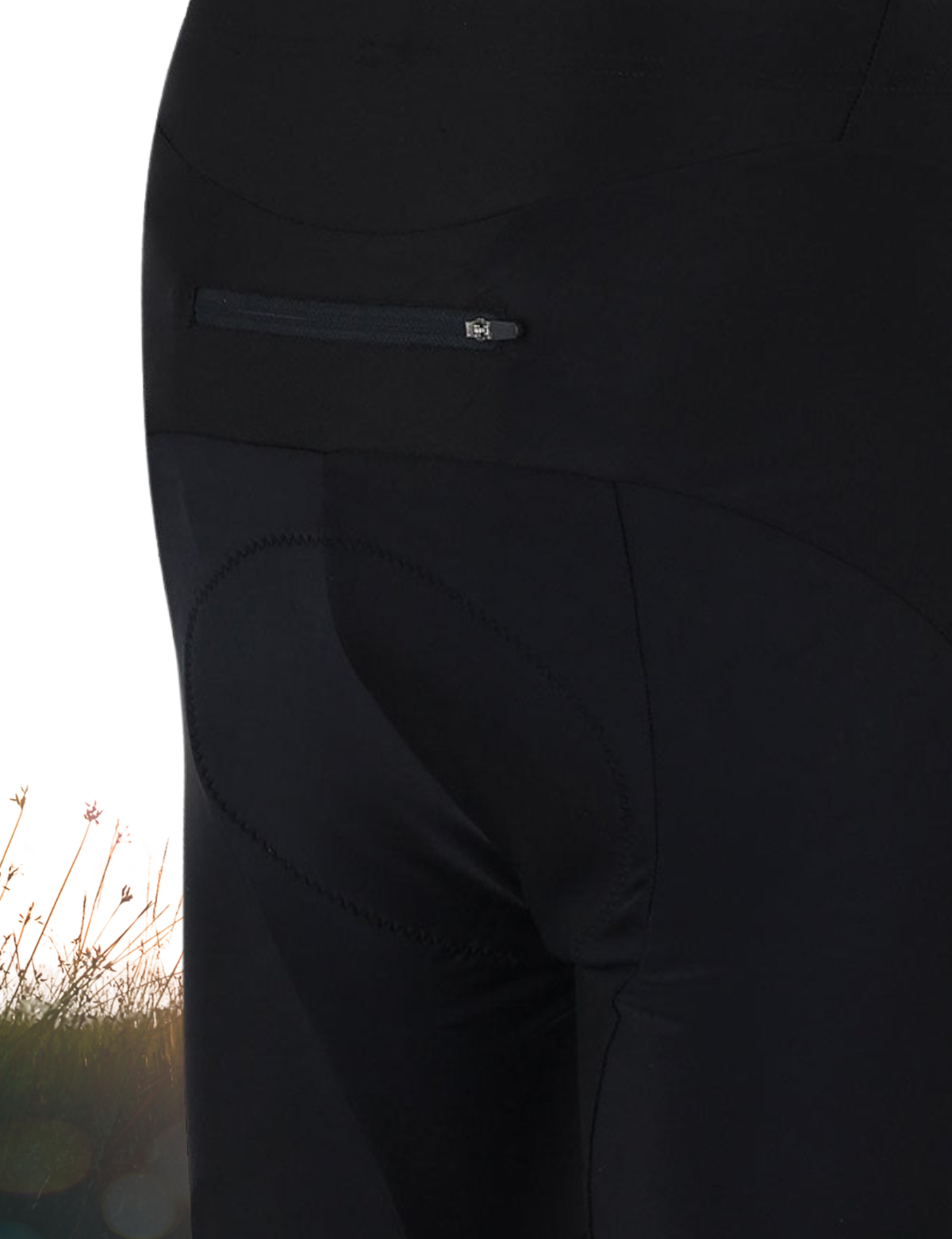 Men's bicycle pants short per t black white