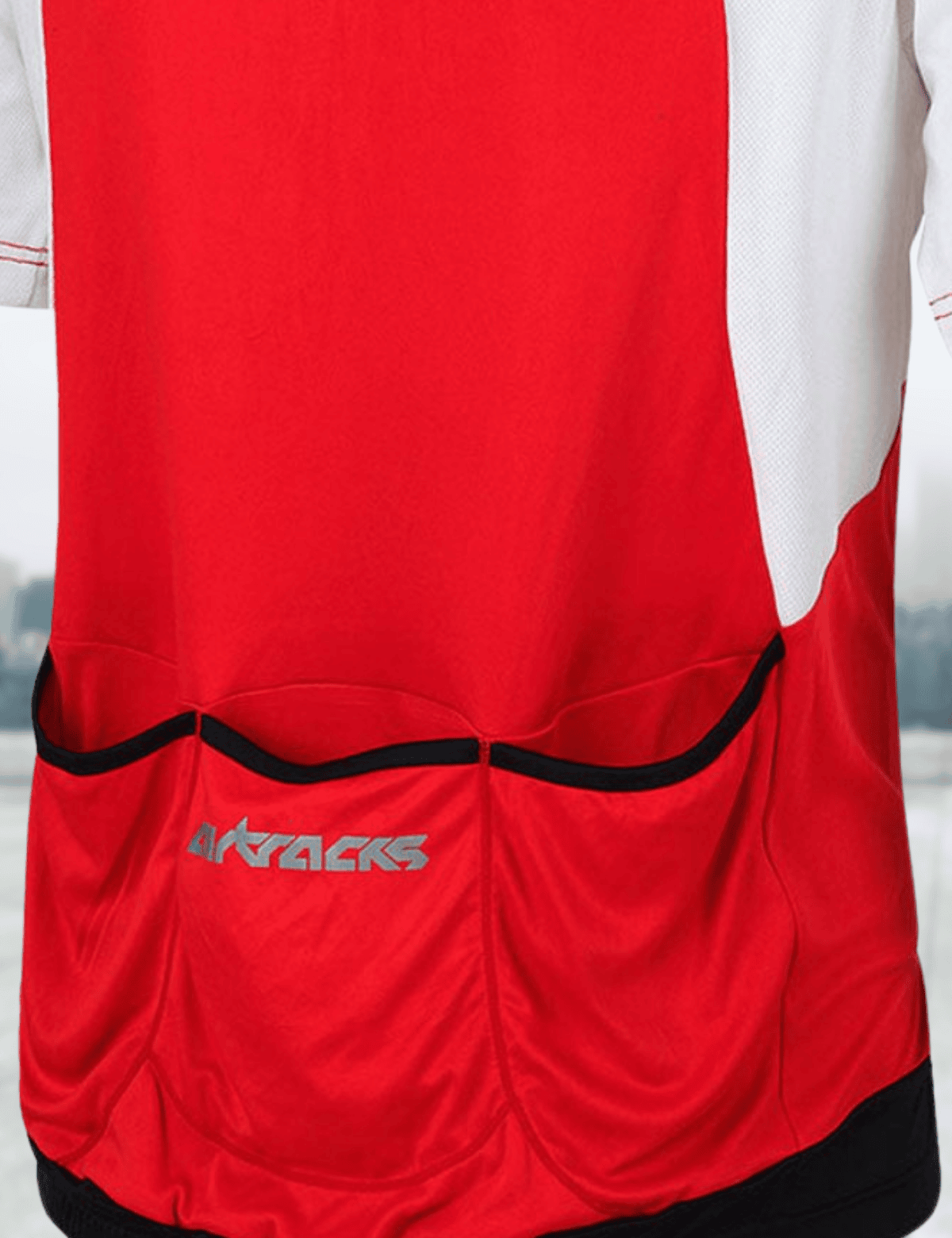 Maglia da biciclette da uomo corto -Sleved per t rosso