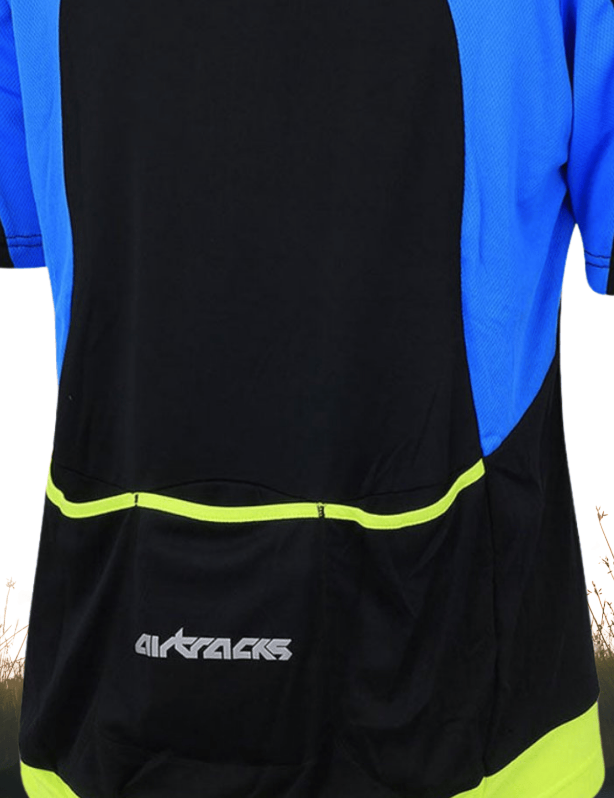 Men's bicycle jersey short-sleeved per t black-neon