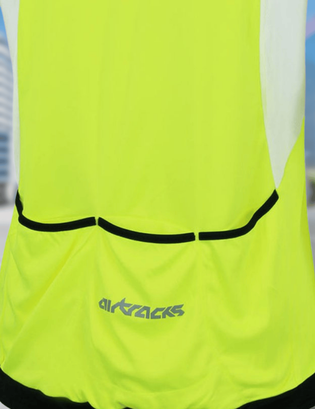 Herren Fahrradtrikot Kurzarm Pro T Neon Weiss